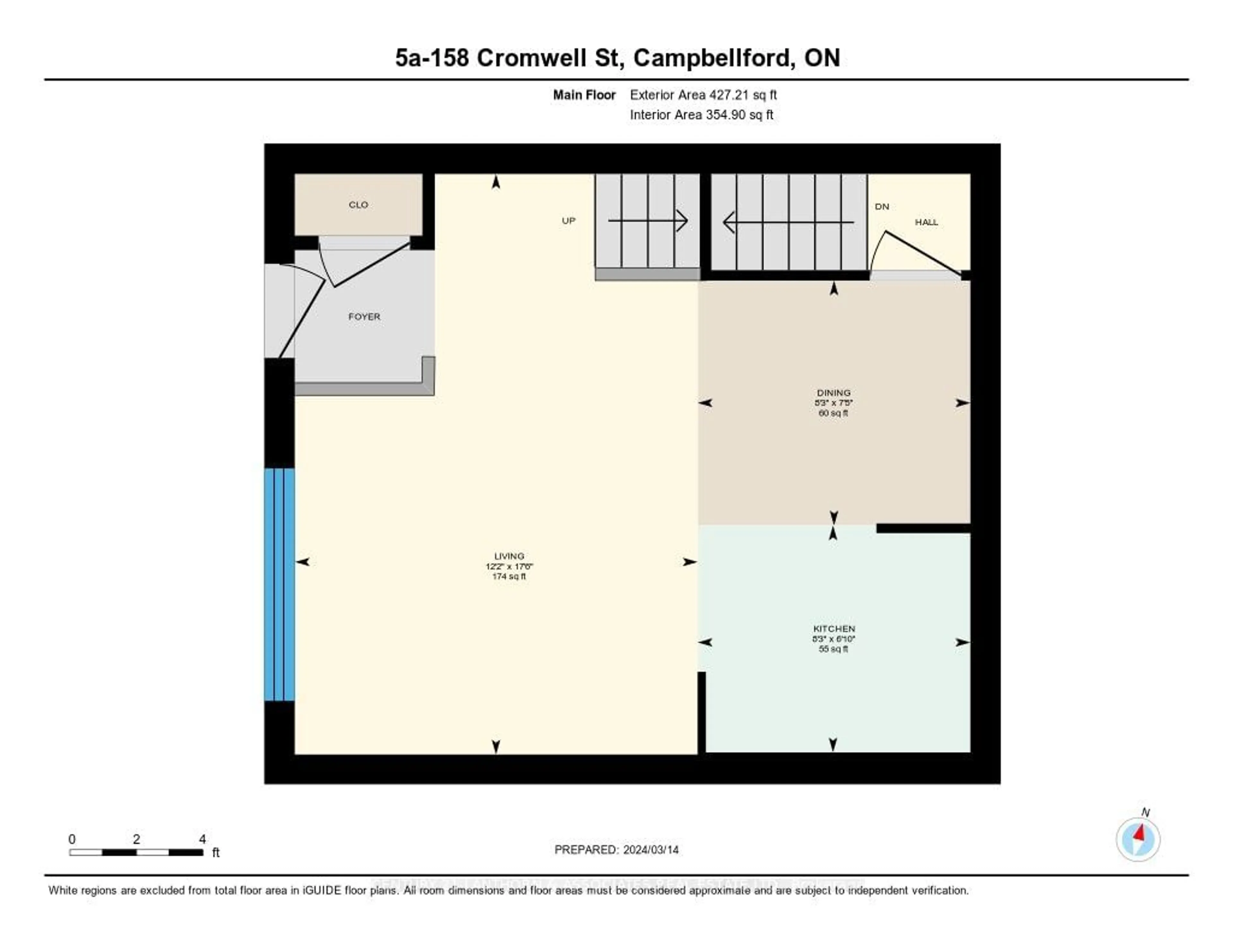 Floor plan for 158 Cromwell St #5, Trent Hills Ontario K0L 1L0