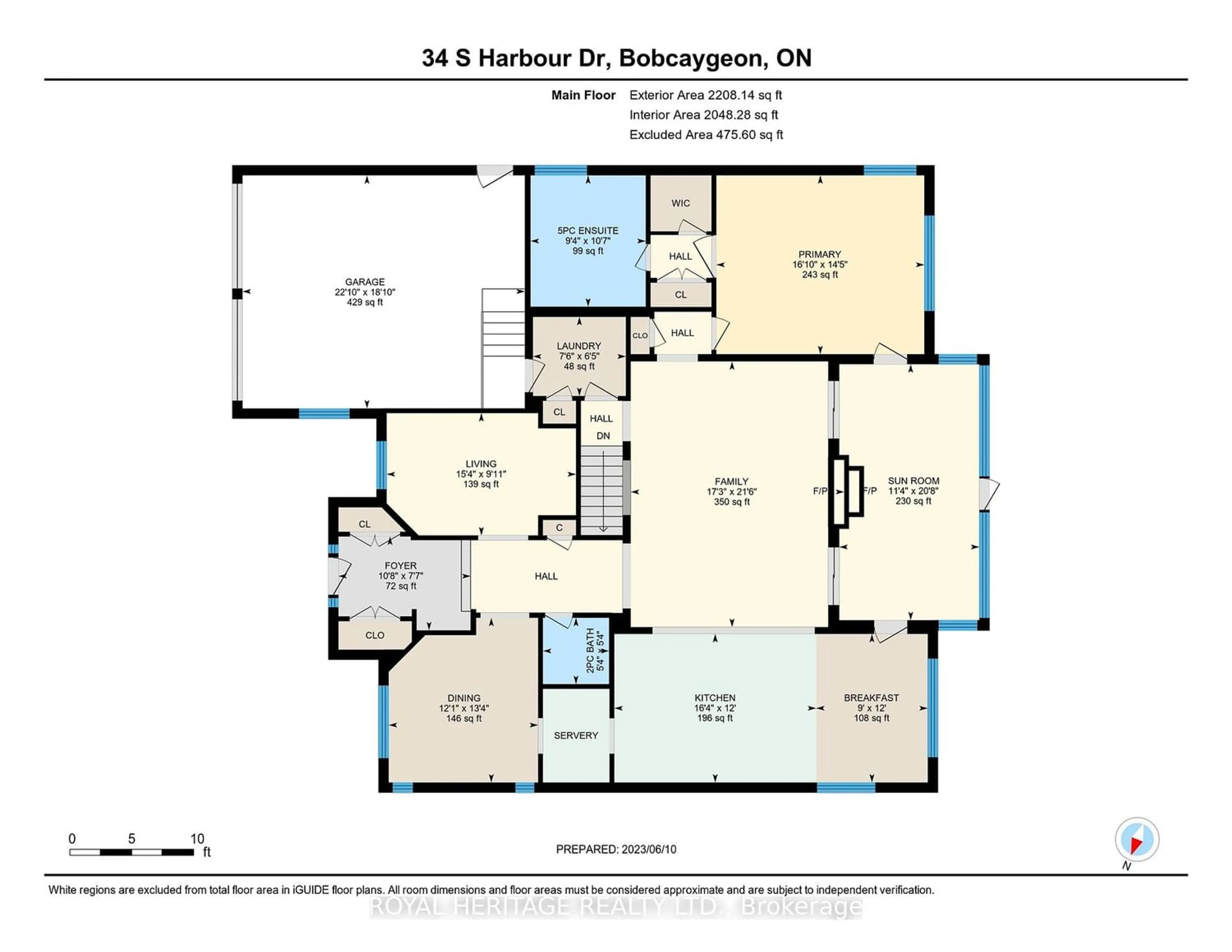 Floor plan for 34 South Harbour Dr, Kawartha Lakes Ontario K0M 1A0