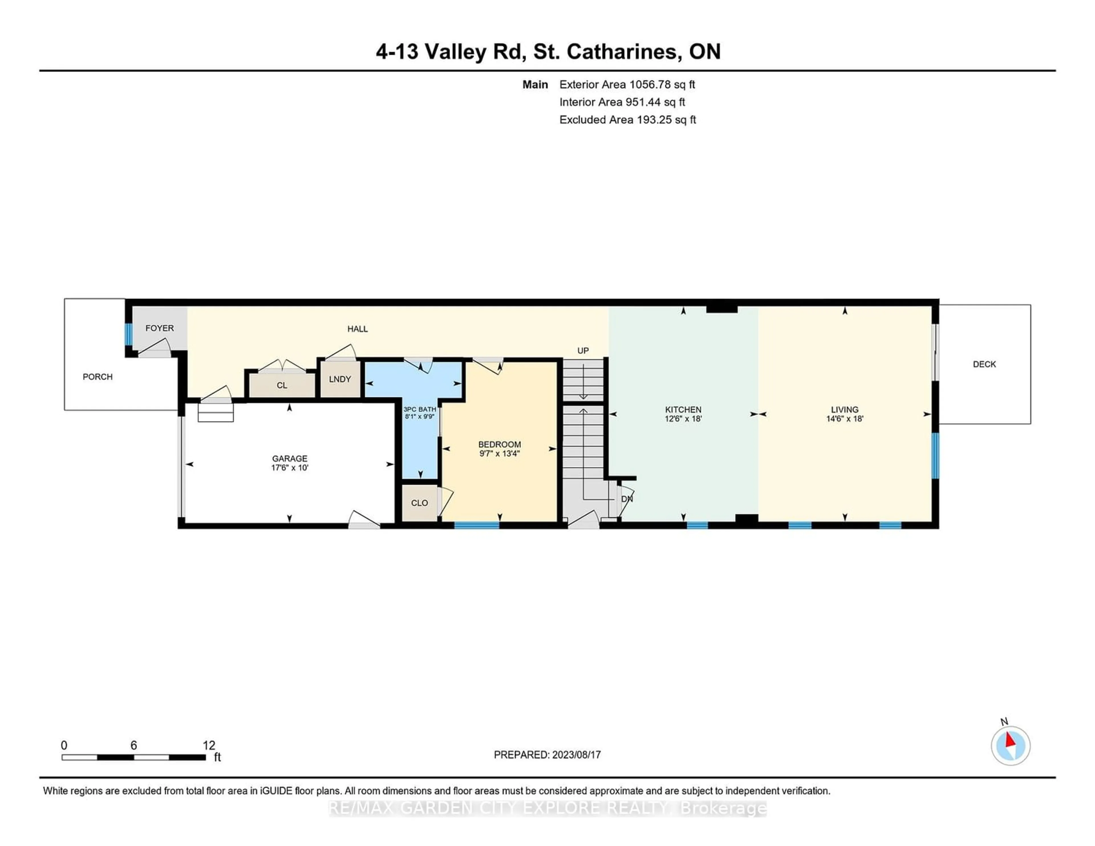 Floor plan for 13 Valley Rd #4, St. Catharines Ontario L2S 1Y7