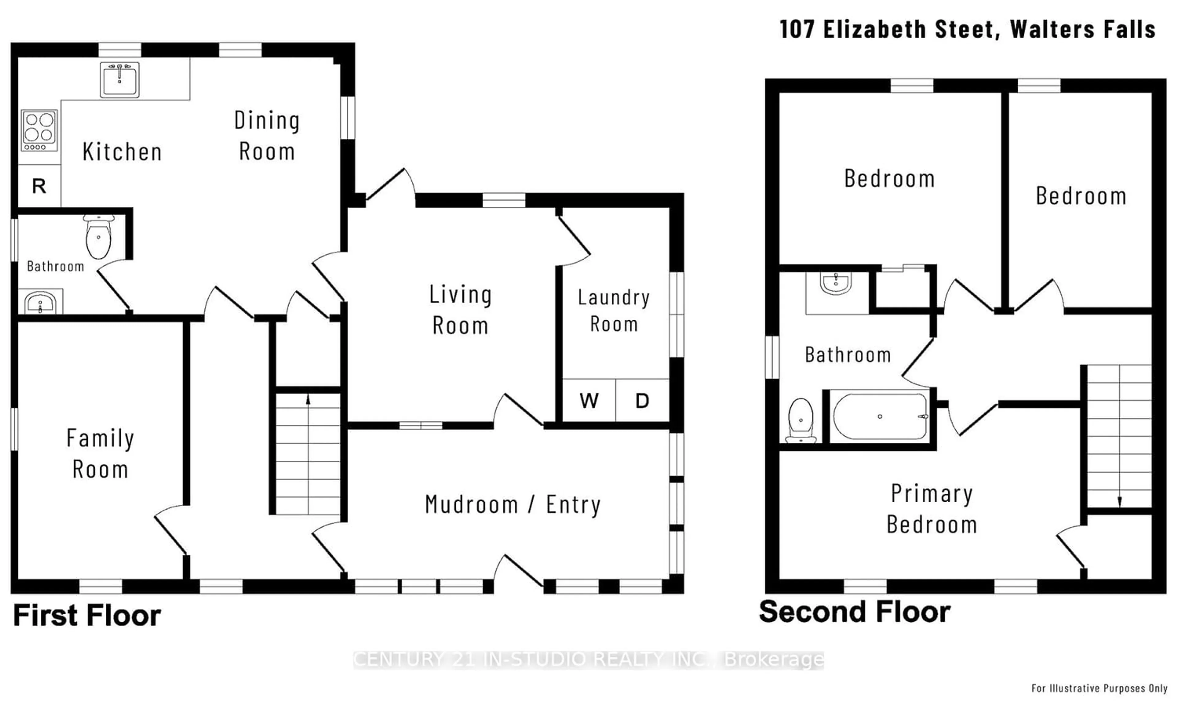 Floor plan for 107 Elizabeth St, Chatsworth Ontario N0H 2S0