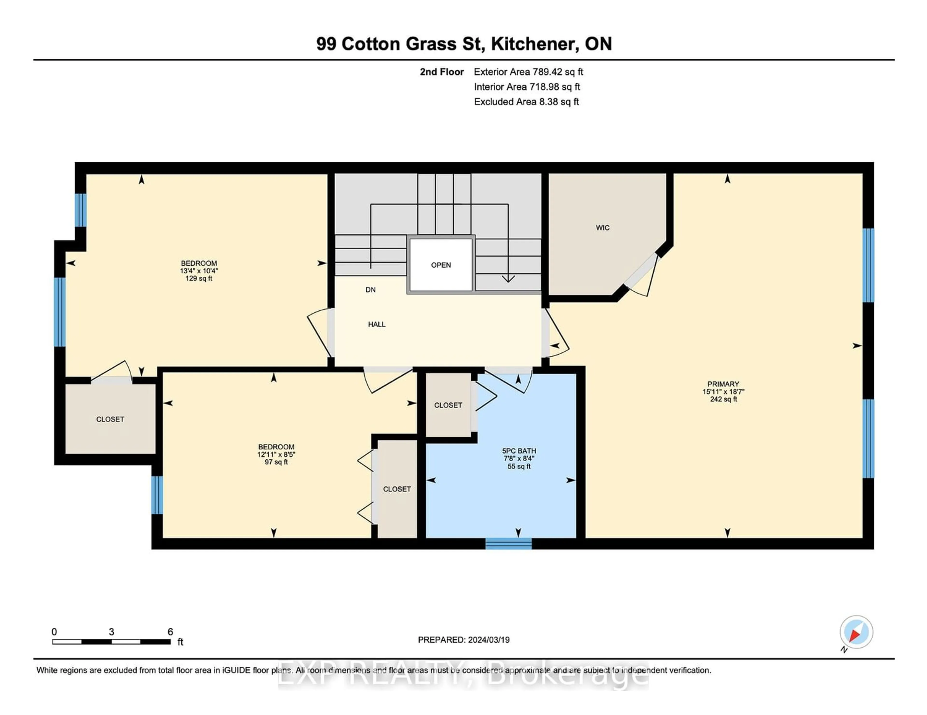 Floor plan for 99 Cotton Grass St, Kitchener Ontario N2E 3T5