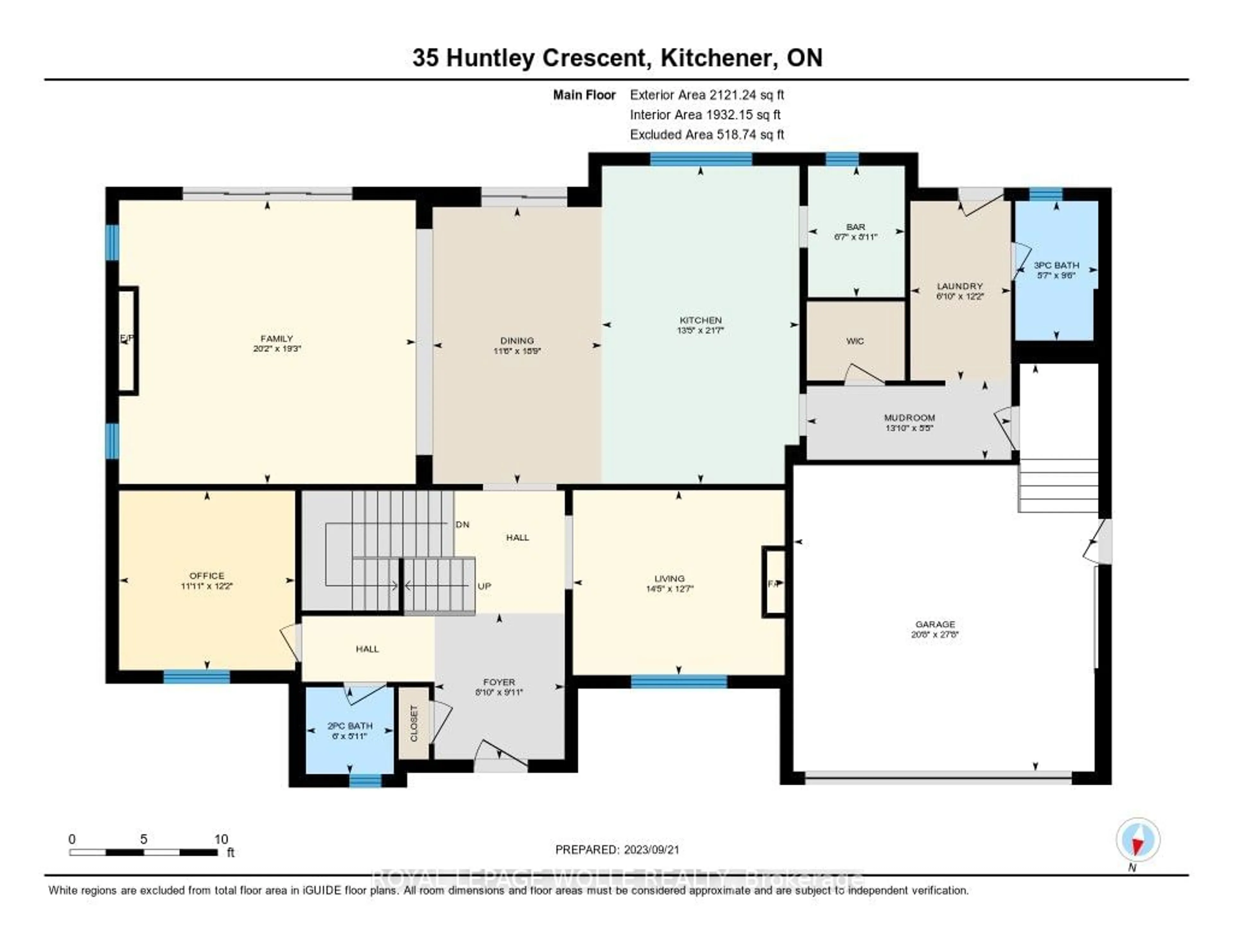 Floor plan for 35 Huntley Cres, Kitchener Ontario N2M 2R4