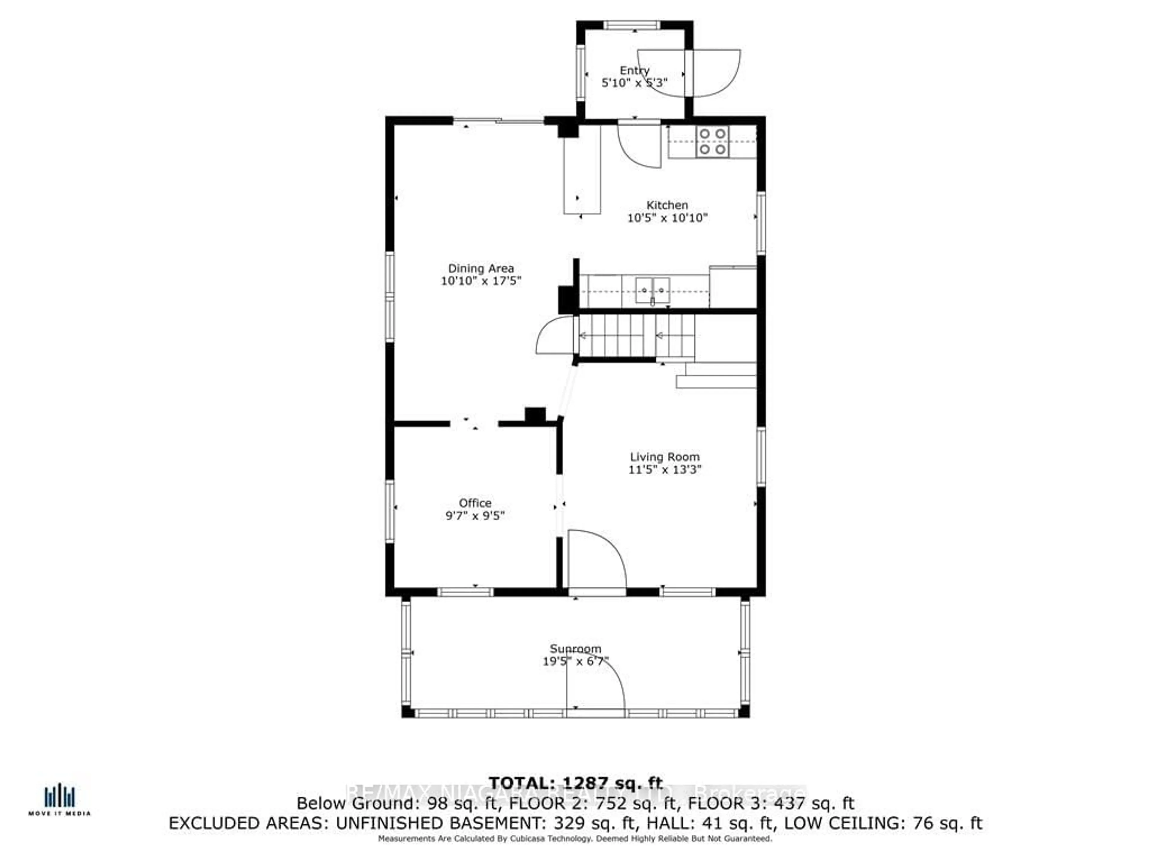 Floor plan for 23 Catherine St, St. Catharines Ontario L2R 5E6