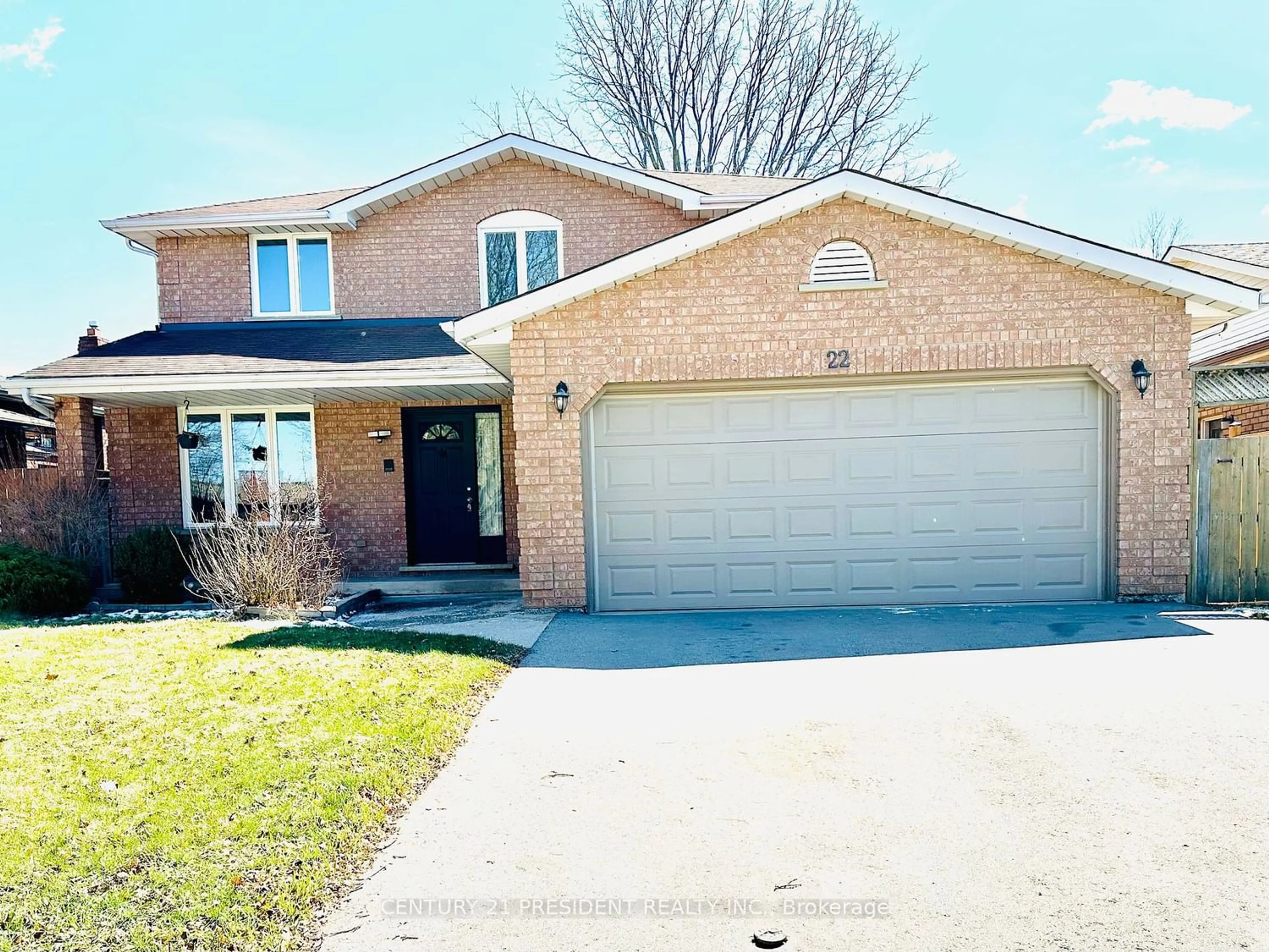 Home with brick exterior material for 22 Royal Oak Dr, Brantford Ontario N3R 7P3