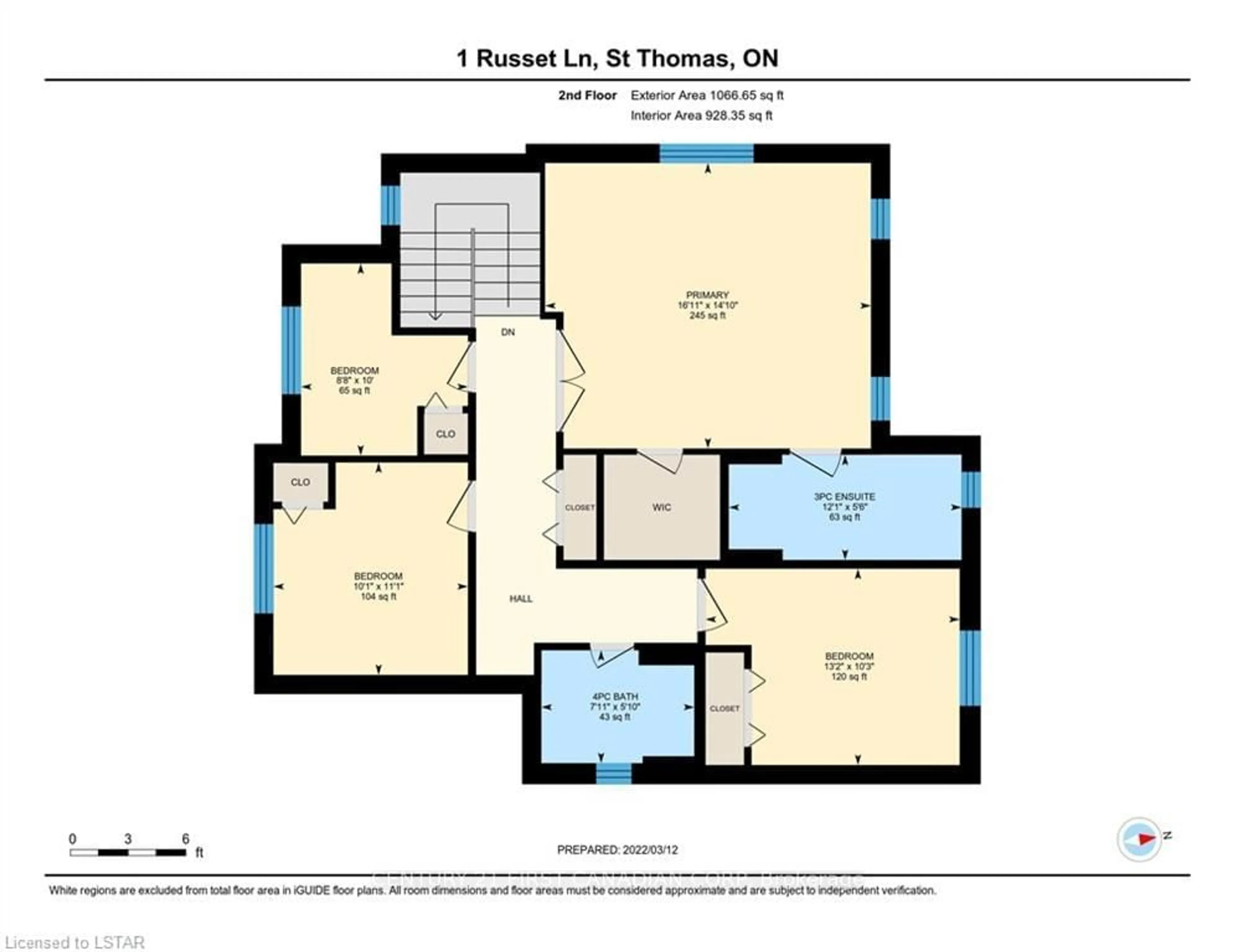 Floor plan for 1 Russet Lane, St. Thomas Ontario N5R 0E5