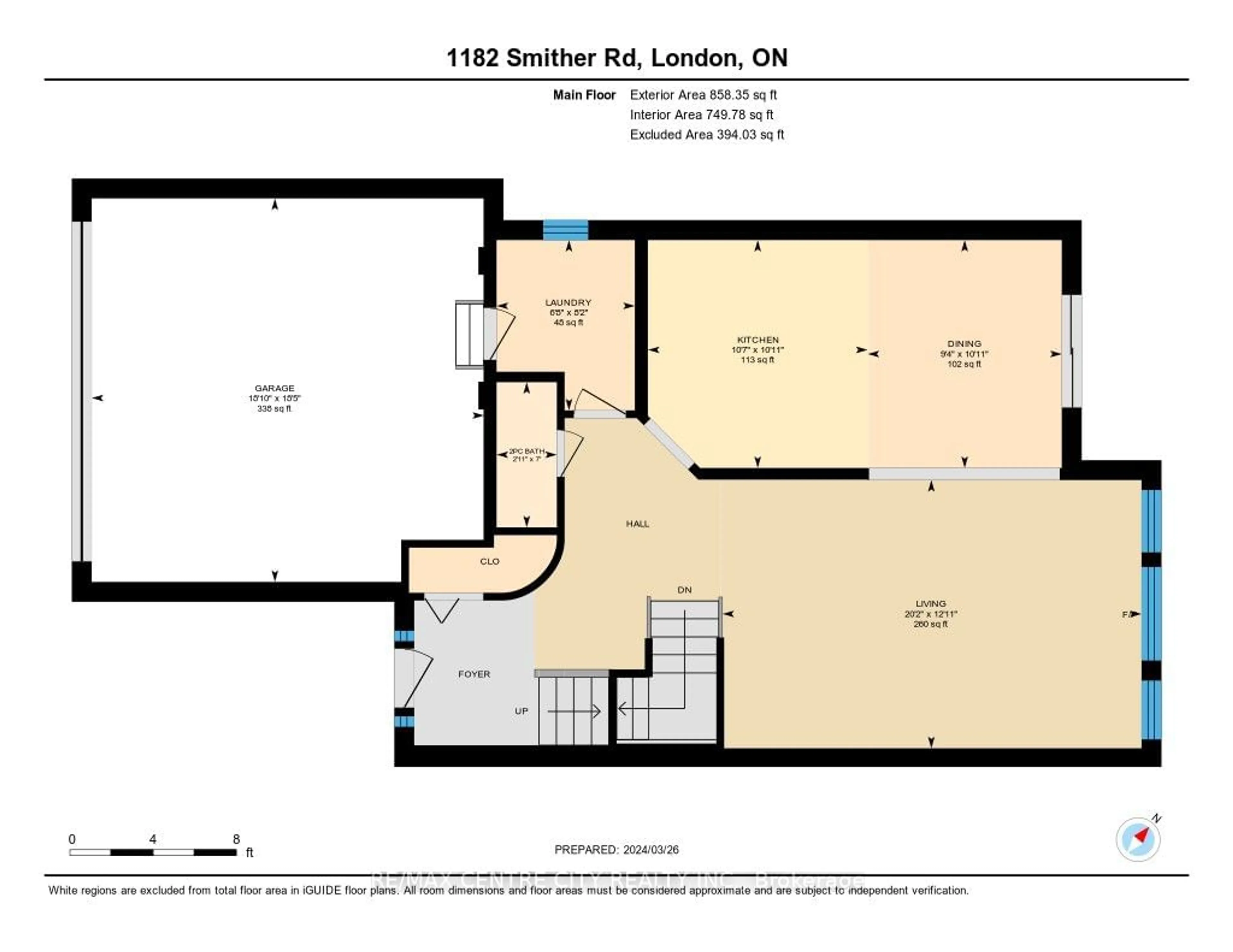 Floor plan for 1182 Smither Rd, London Ontario N6G 5R8