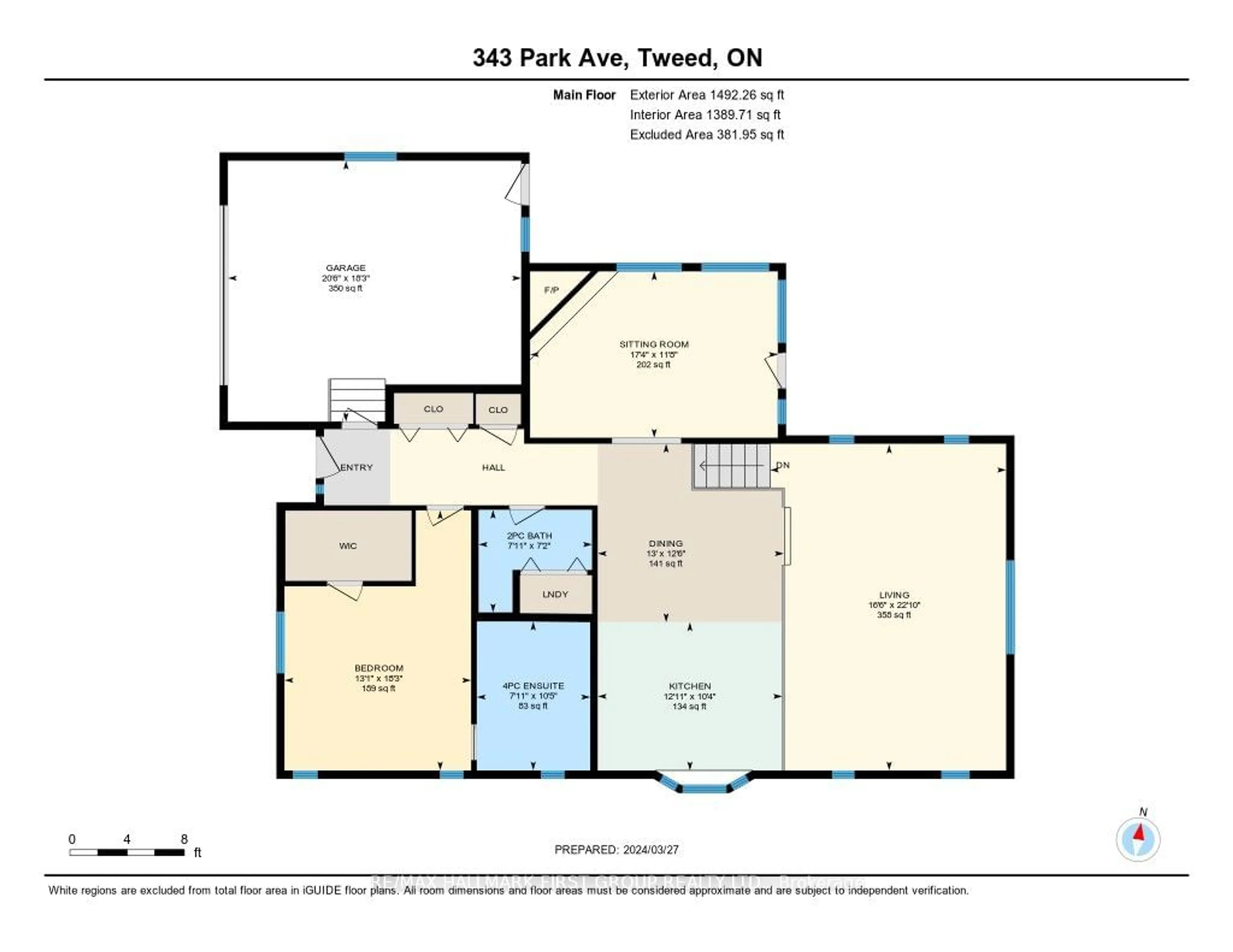 Floor plan for 343 Park Ave, Tweed Ontario K0K 3J0