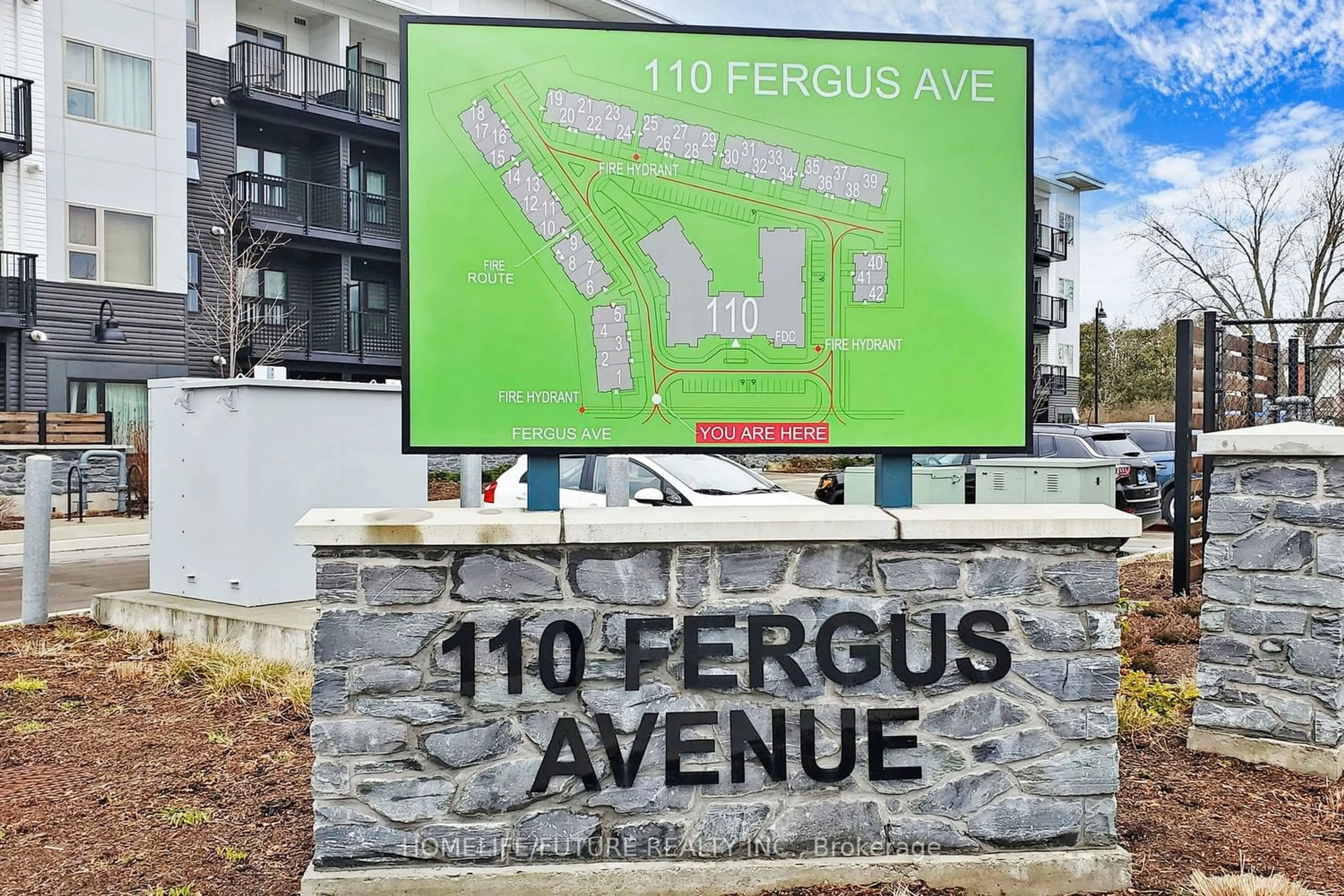 A pic from exterior of the house or condo for 110 Fergus Ave #128, Kitchener Ontario N2A 0K9