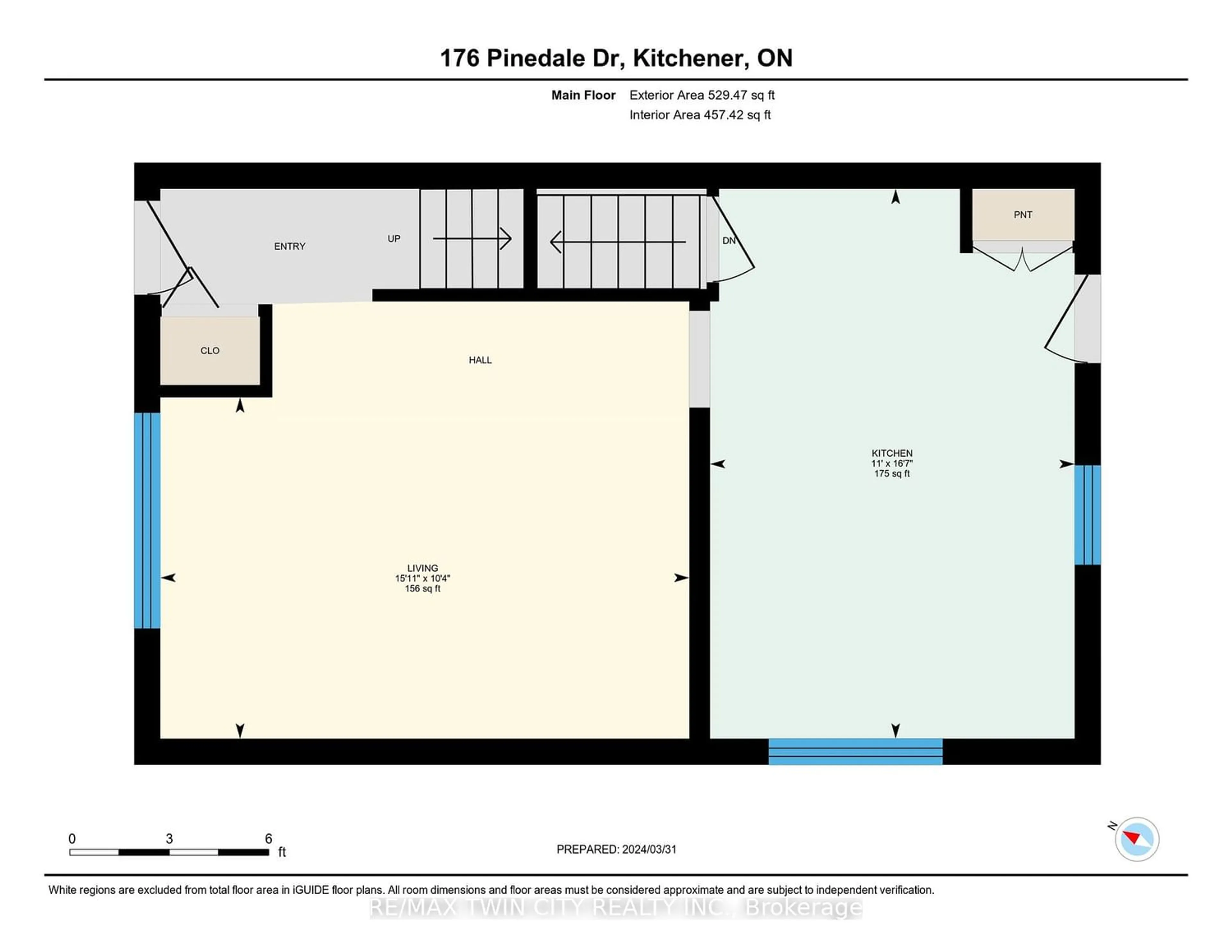 Floor plan for 176 Pinedale Dr, Kitchener Ontario N2E 1K3