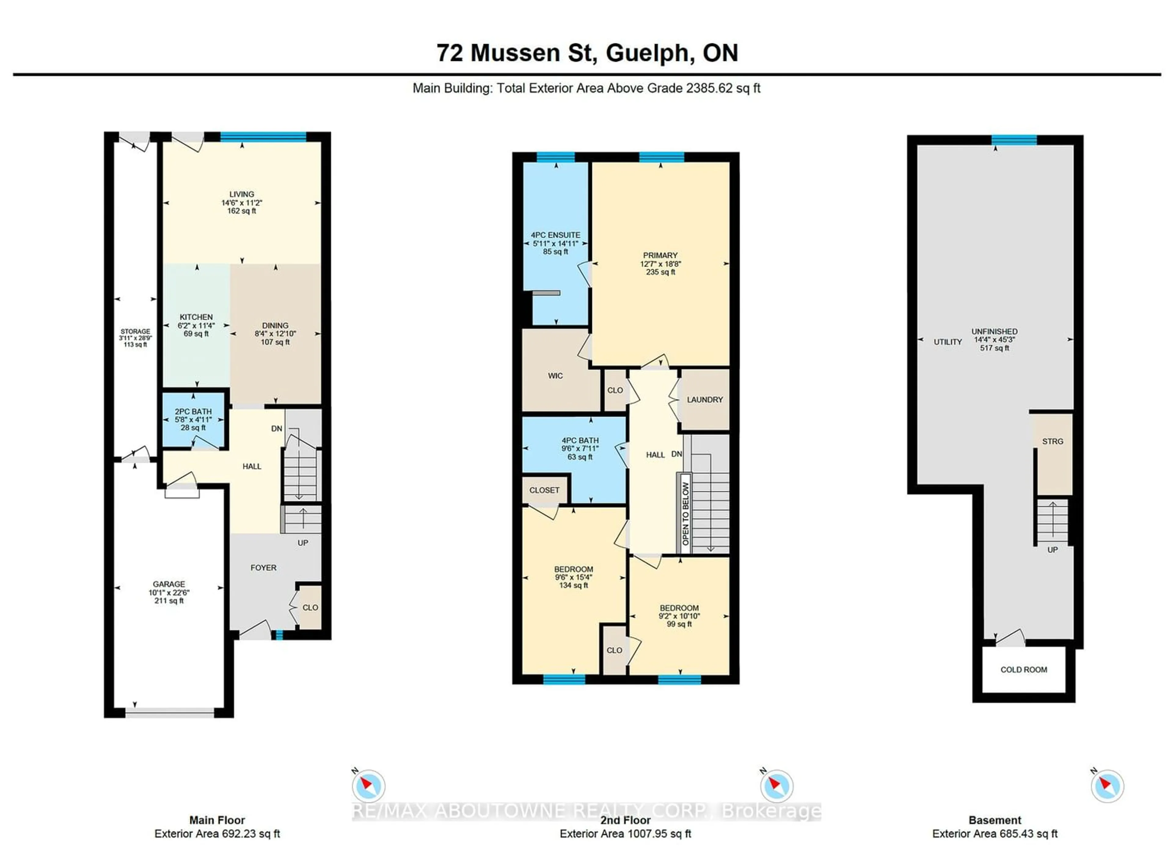 Floor plan for 72 Mussen St, Guelph Ontario N1E 0K3