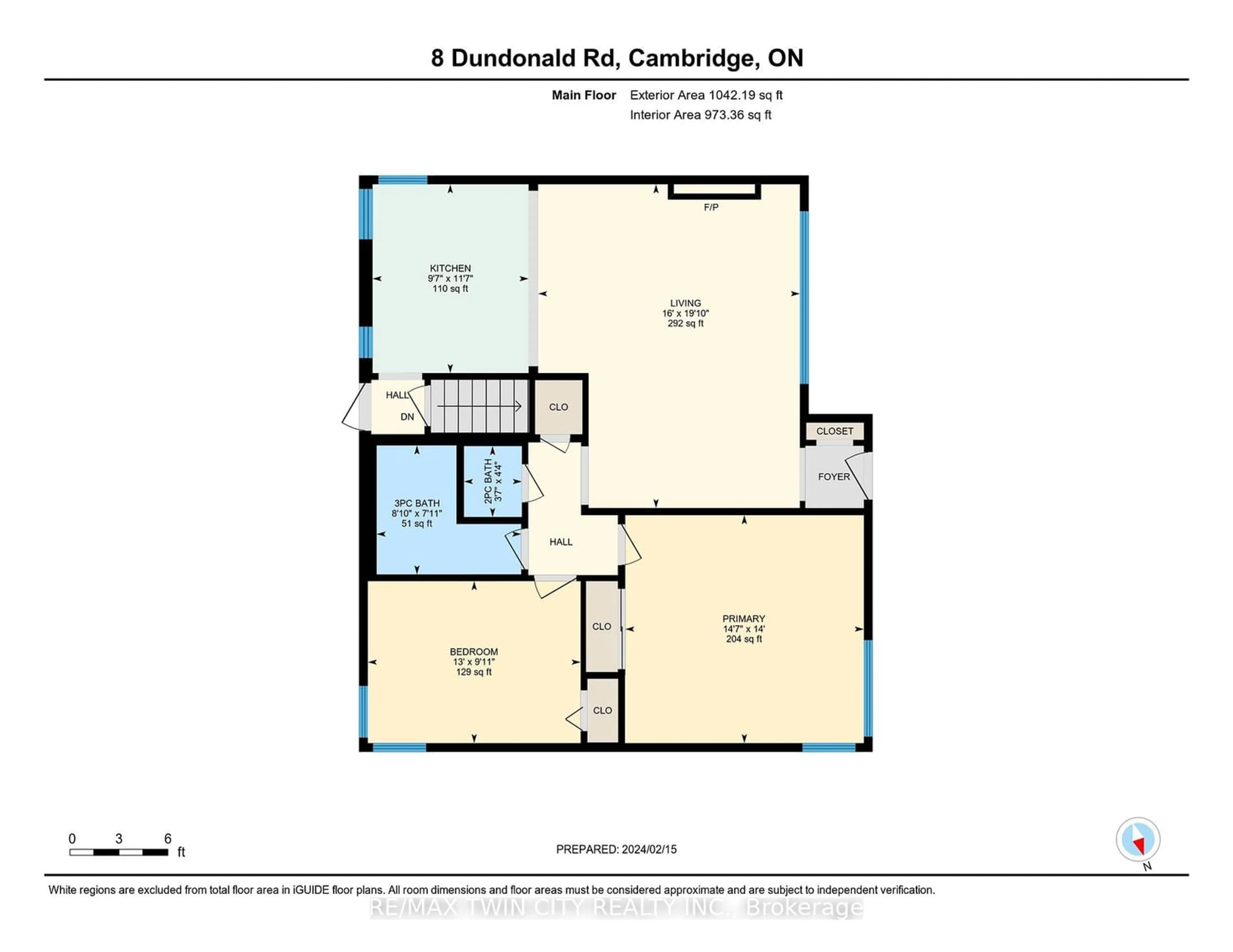 Floor plan for 8 Dundonald Rd, Cambridge Ontario N1S 3H3