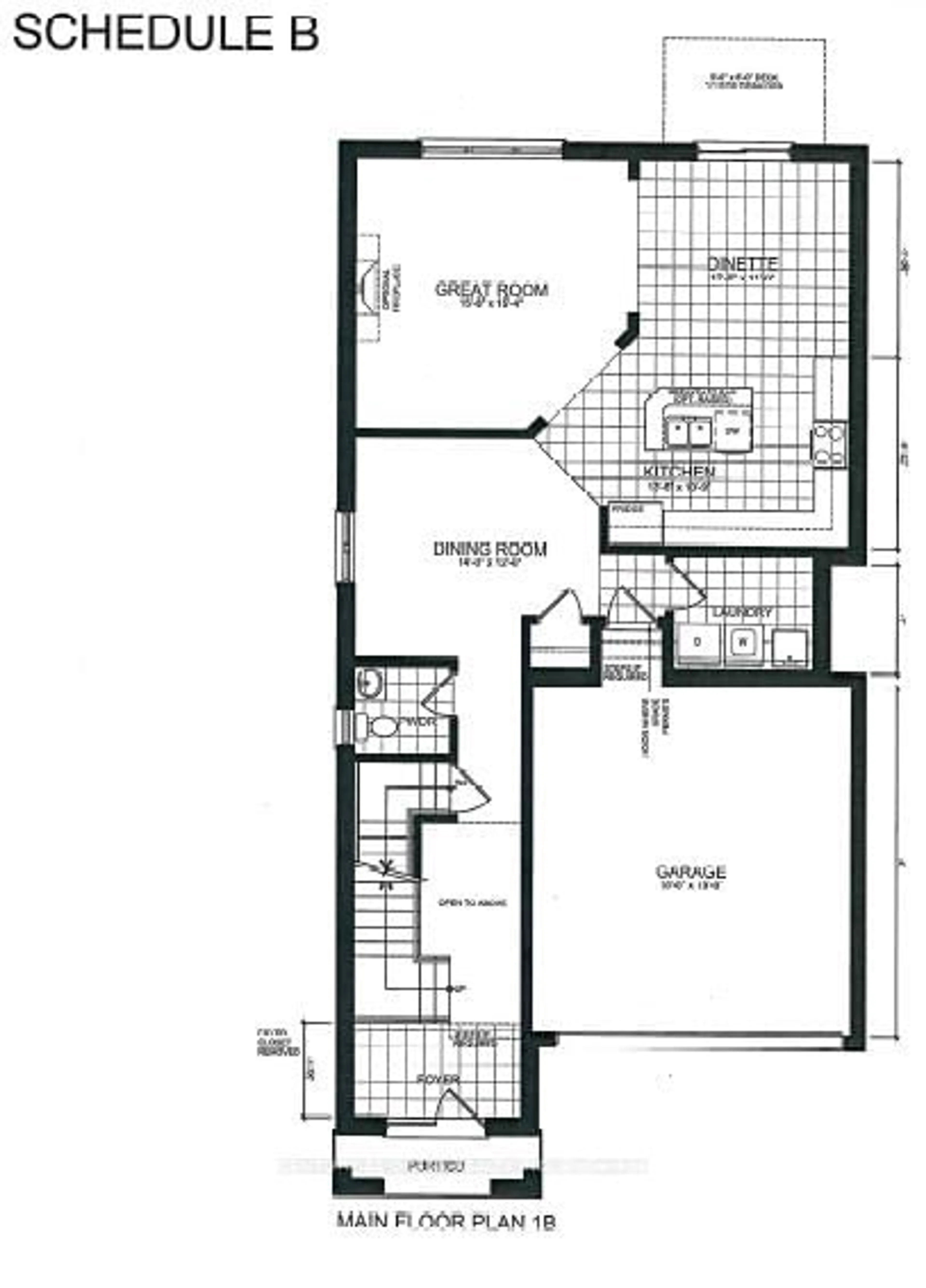 Floor plan for Lot 263 Pottruff Rd, Brant Ontario N3L 3E3