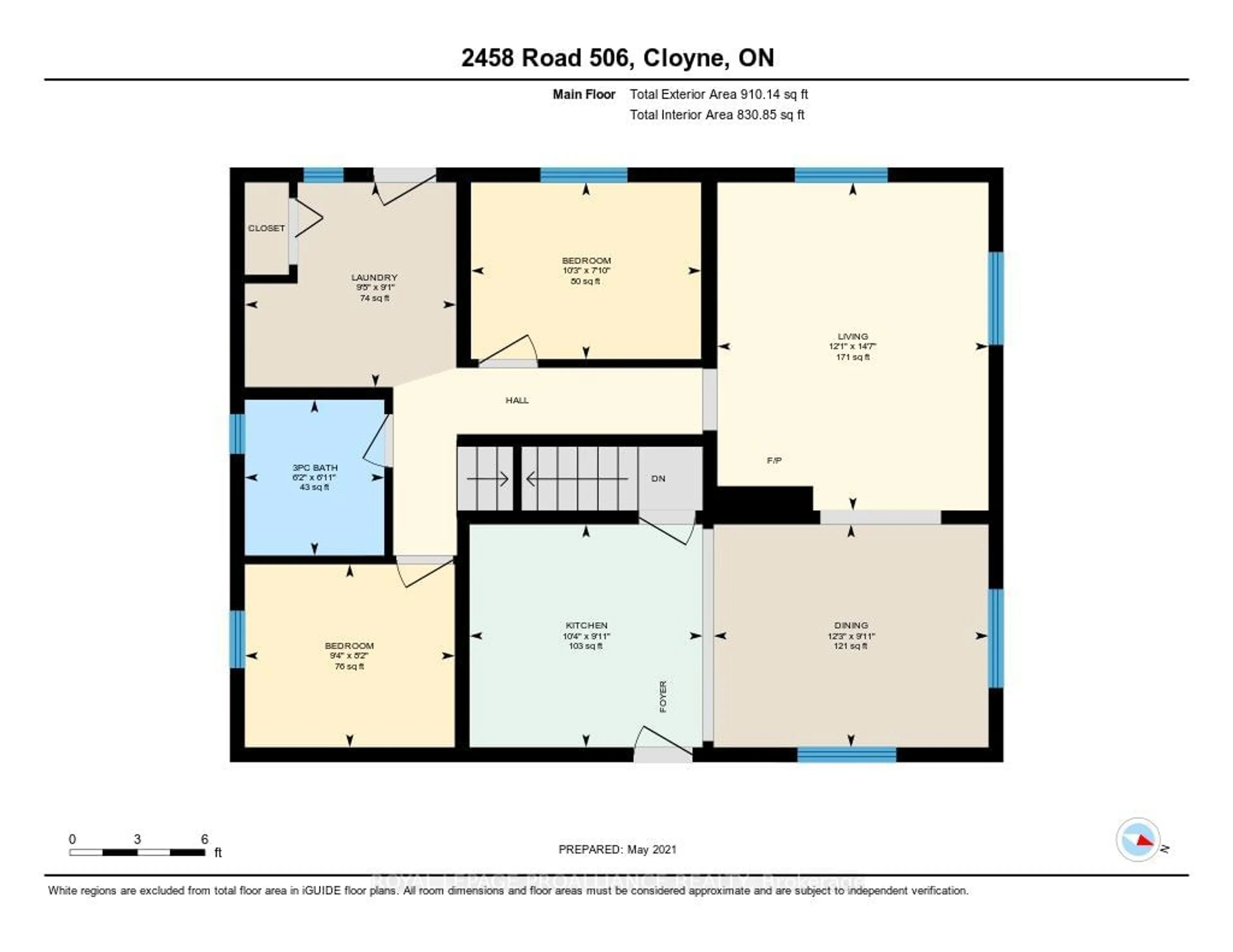 Floor plan for 2458 Hwy 506, North Frontenac Ontario K0H 1K0