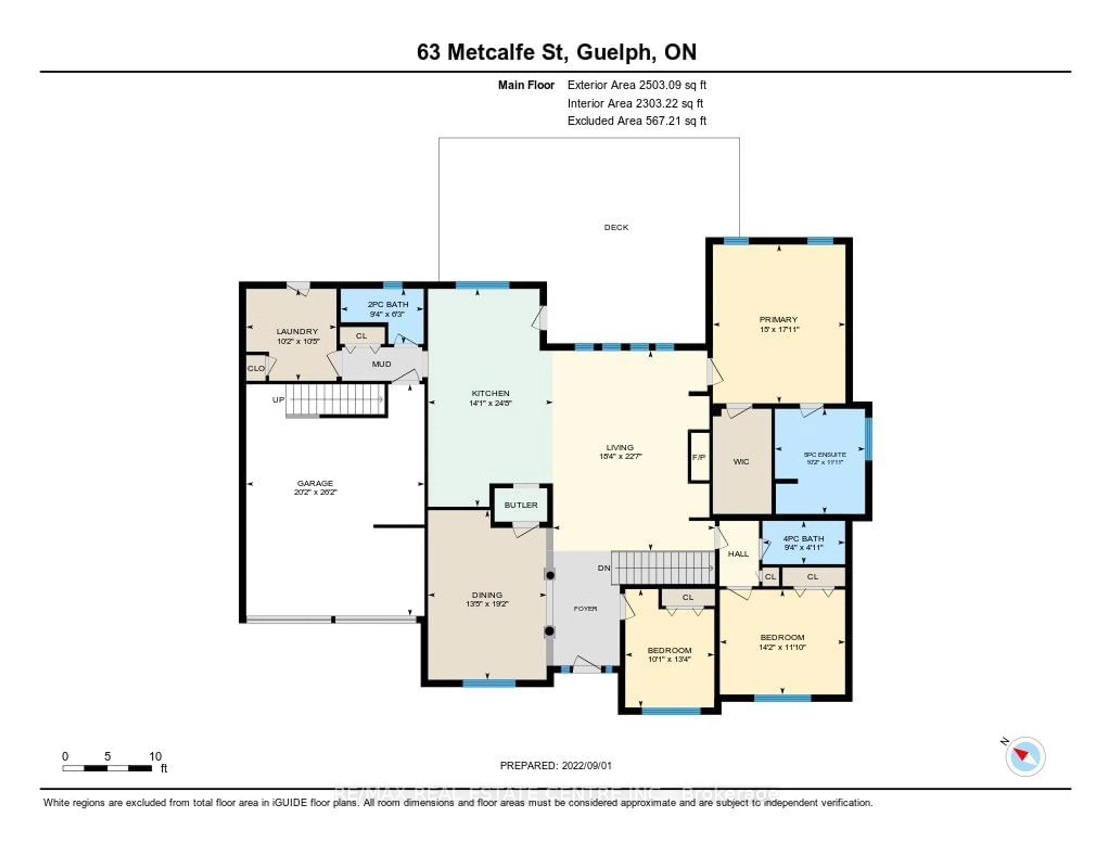 Floor plan for 63 Metcalfe St, Guelph Ontario N1E 4X7