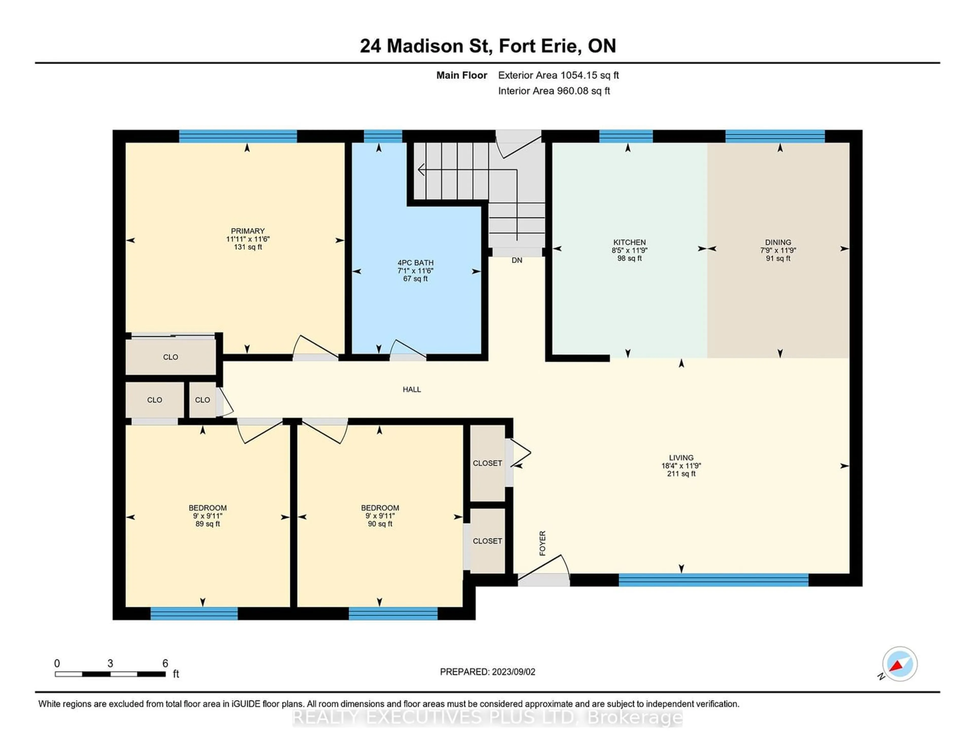 Floor plan for 24 Madison St, Fort Erie Ontario L2A 3Z8
