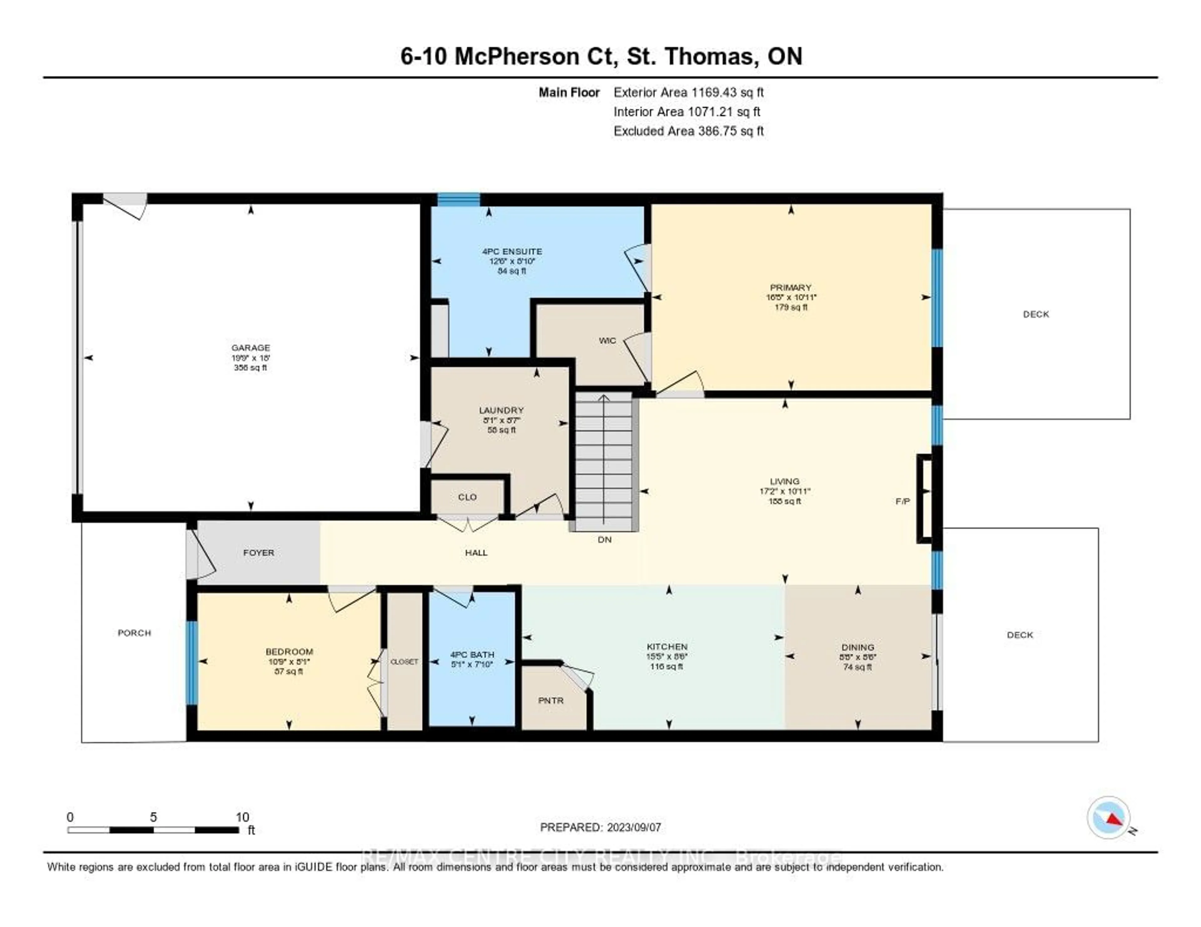 Floor plan for 10 Mcpherson Crt #6, St. Thomas Ontario N5P 0E6