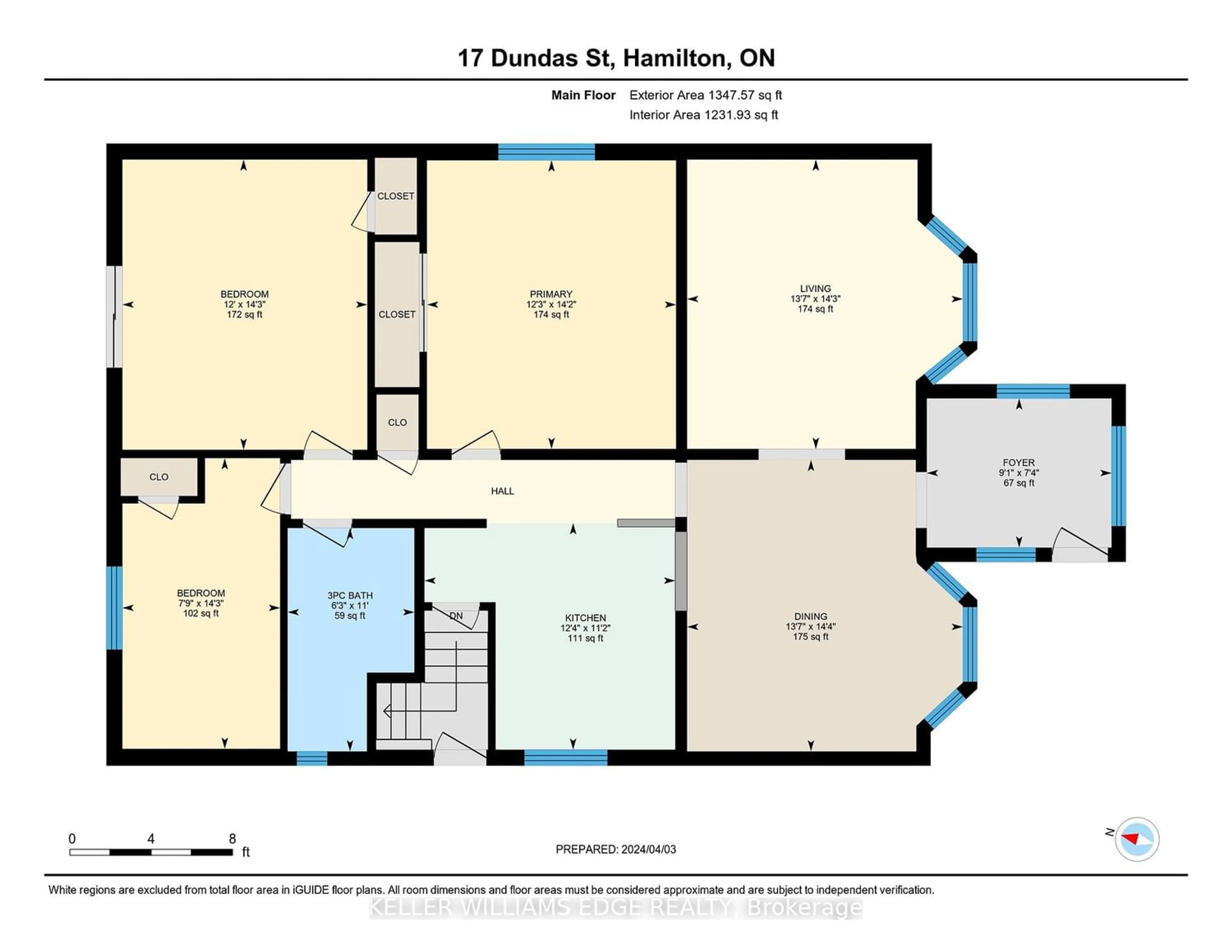 Floor plan for 17 Dundas St, Hamilton Ontario L9H 1A1