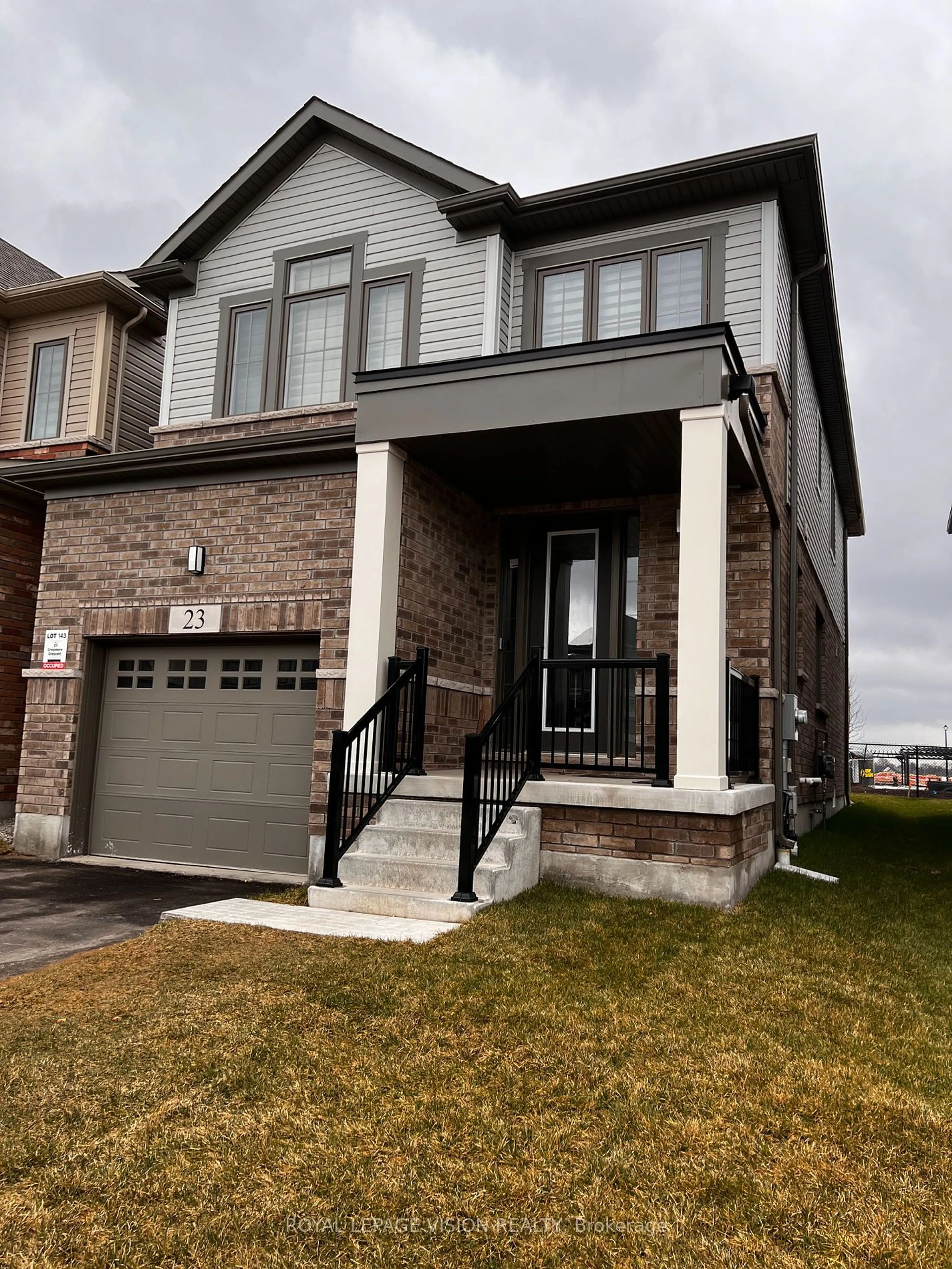 Home with brick exterior material for 23 Crossmore Cres, Cambridge Ontario N1S 0C7