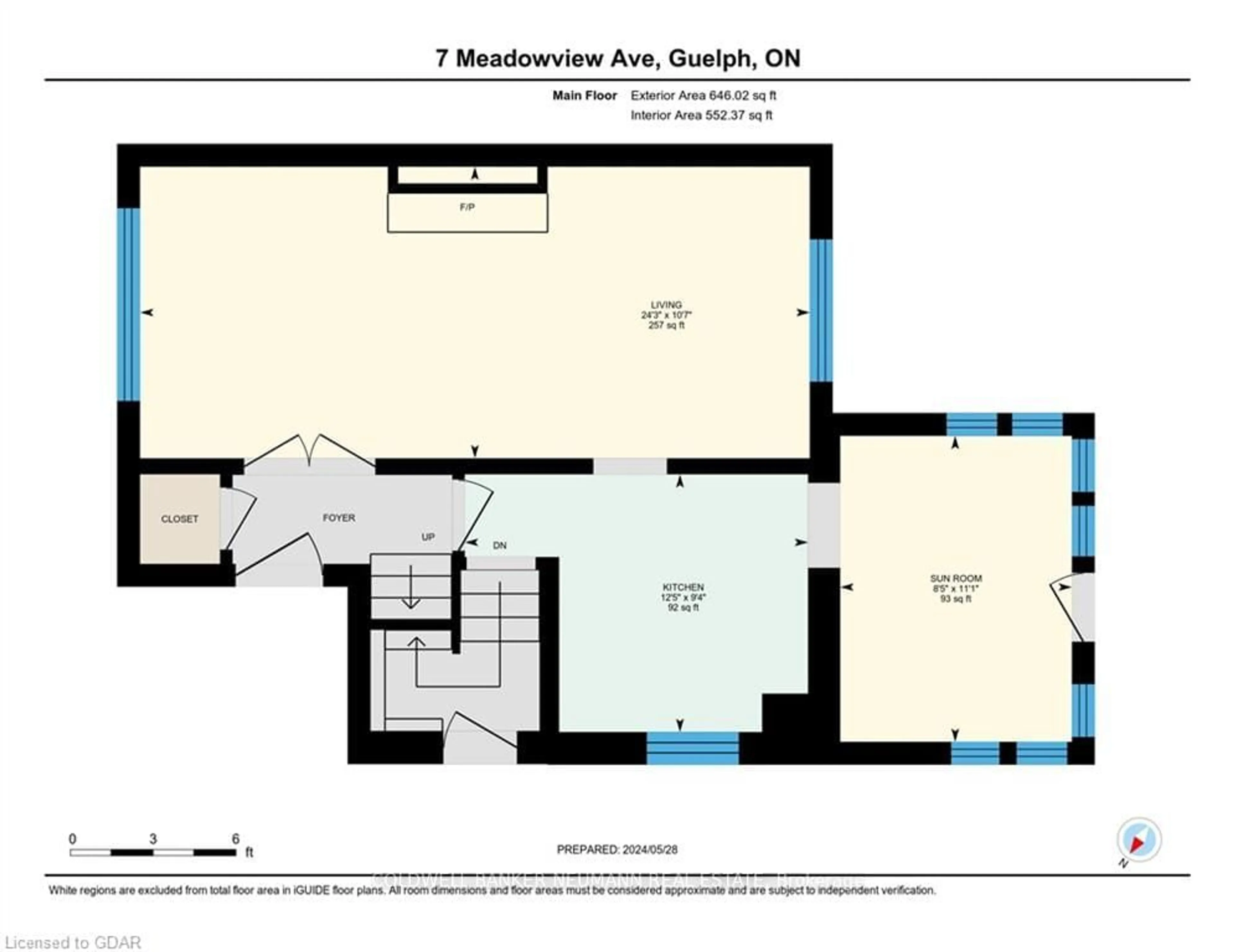 Floor plan for 7 Meadowview Ave, Guelph Ontario N1H 5S4