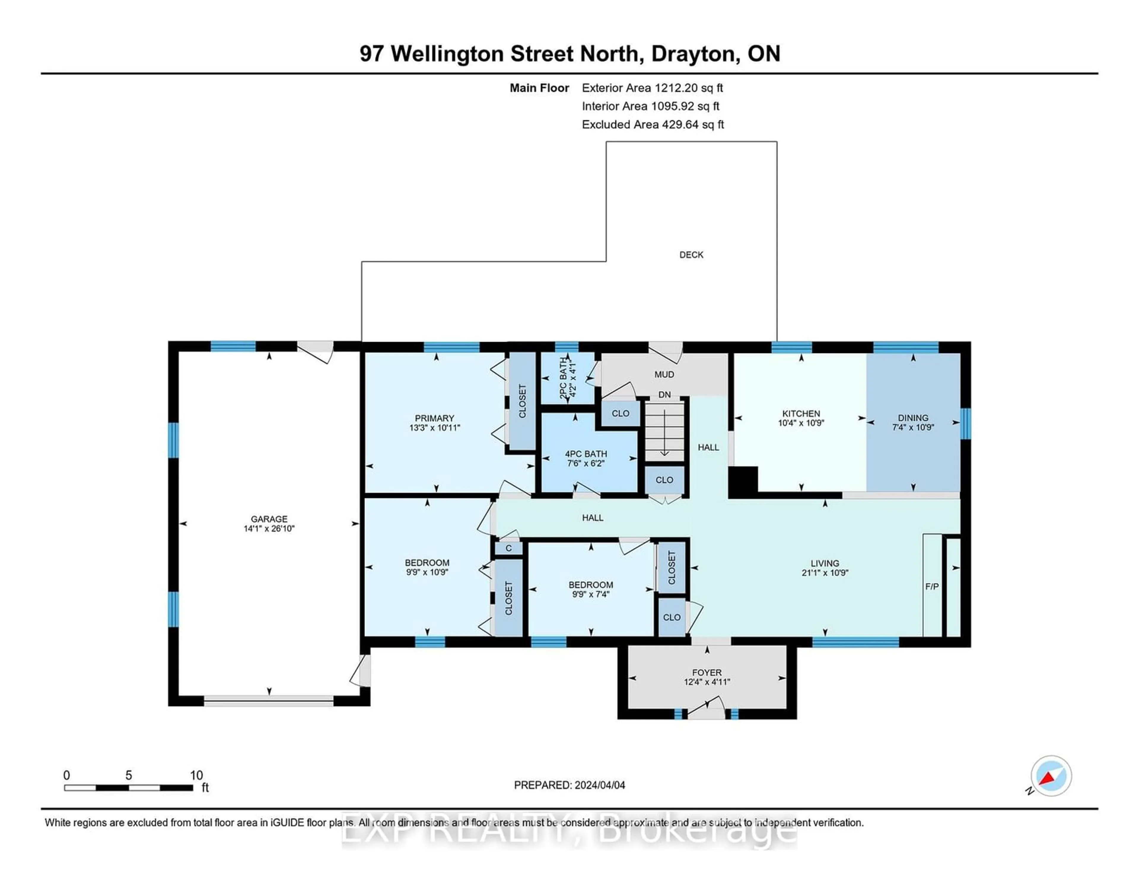 Floor plan for 97 Wellington St, Mapleton Ontario N0G 1P0