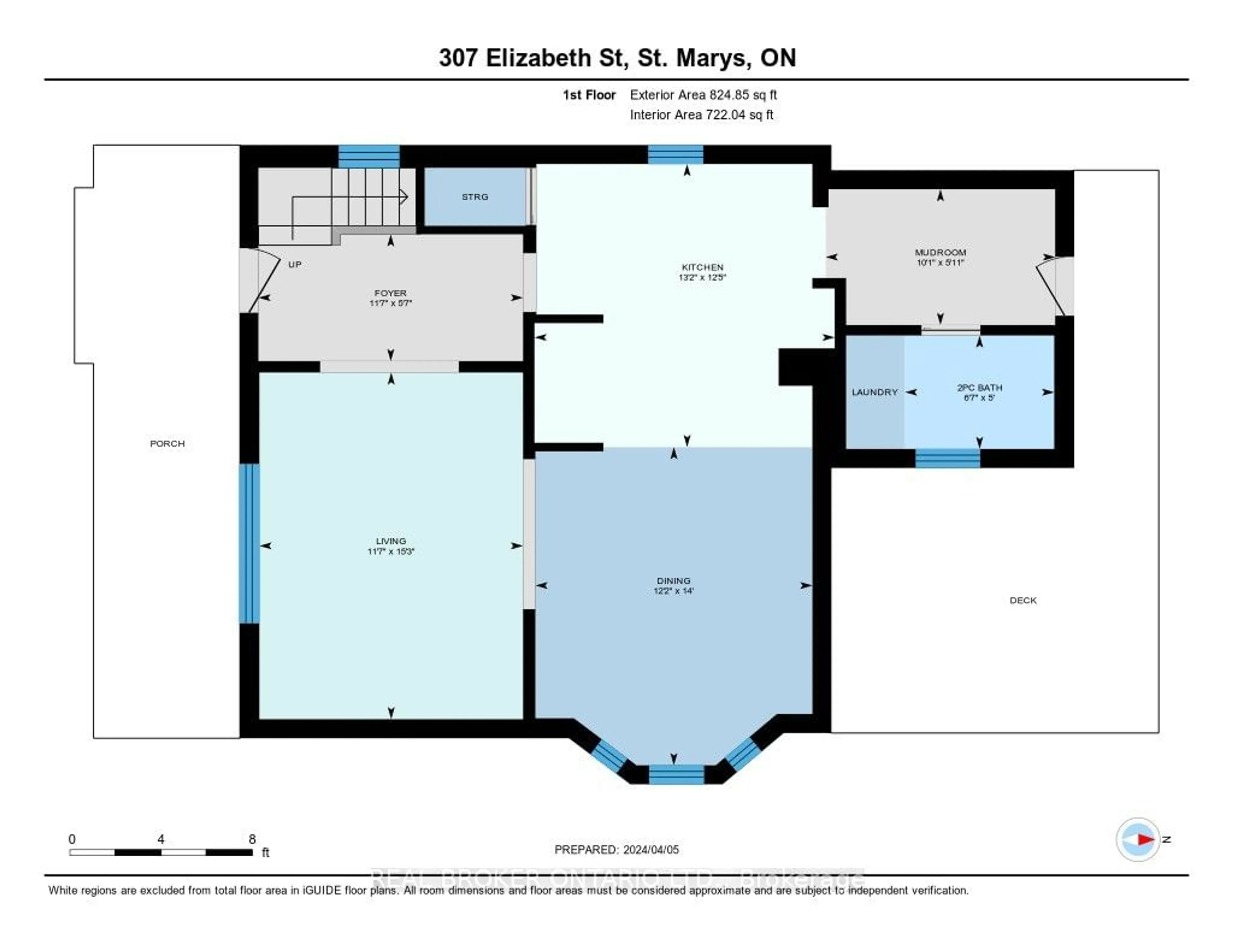 Floor plan for 307 Elizabeth St, St. Marys Ontario N4X 1A5