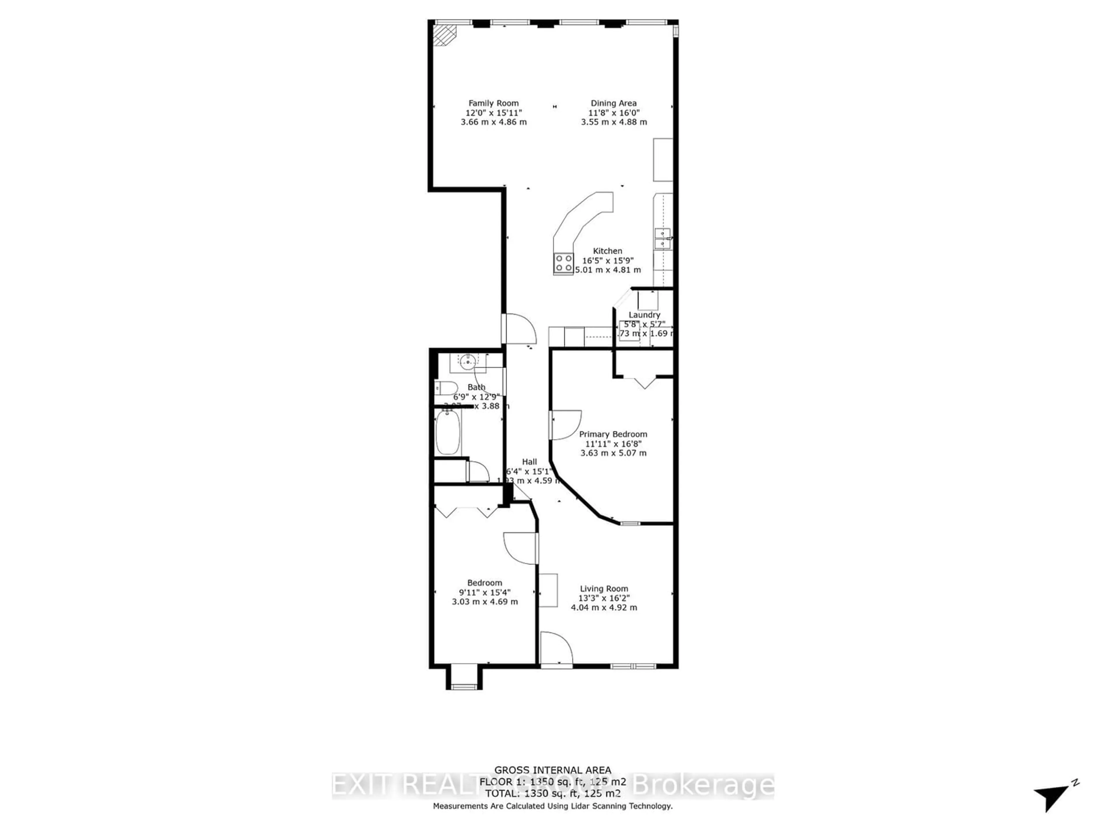 Floor plan for 393 Front St #1, Belleville Ontario K8N 2Z9