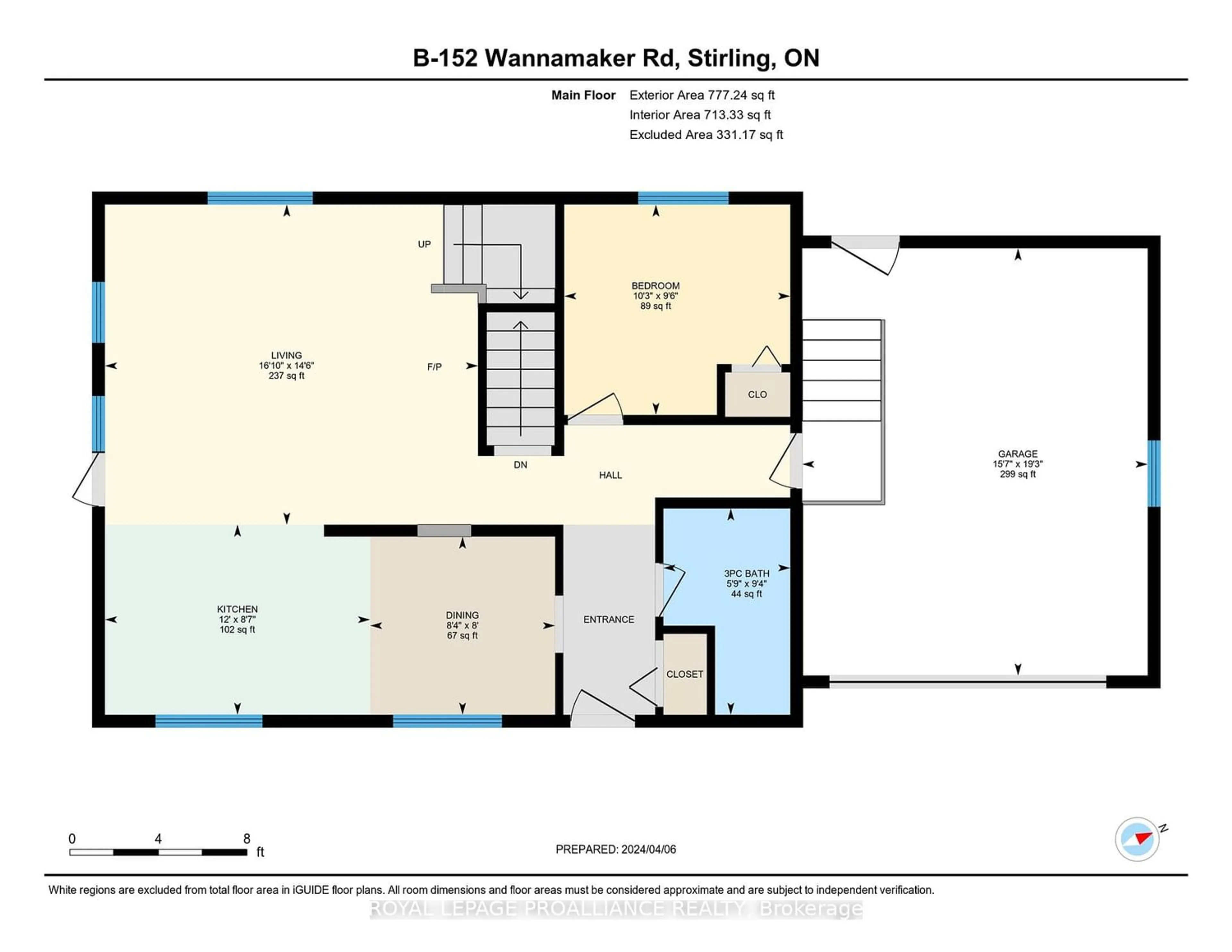 Floor plan for 152B Wannamaker Rd, Stirling-Rawdon Ontario K0K 3E0