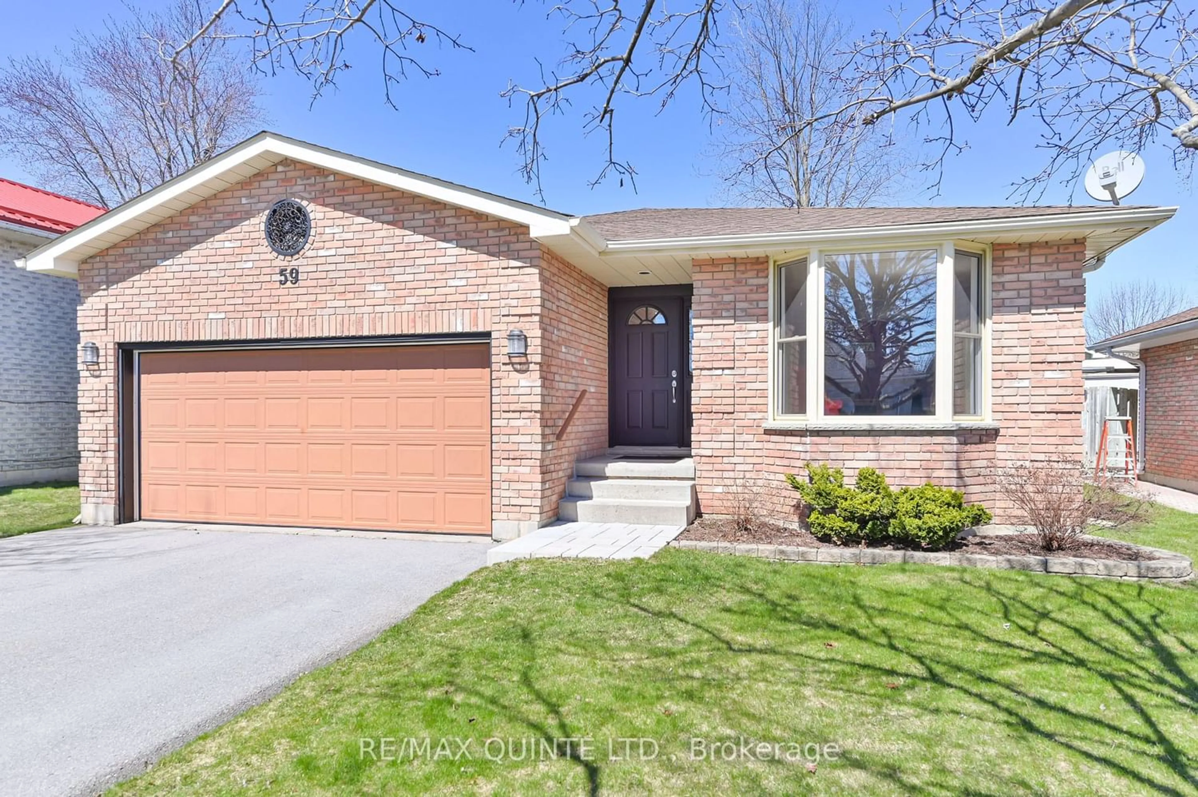 Home with brick exterior material for 59 Forchuk Cres, Quinte West Ontario K8V 6N2