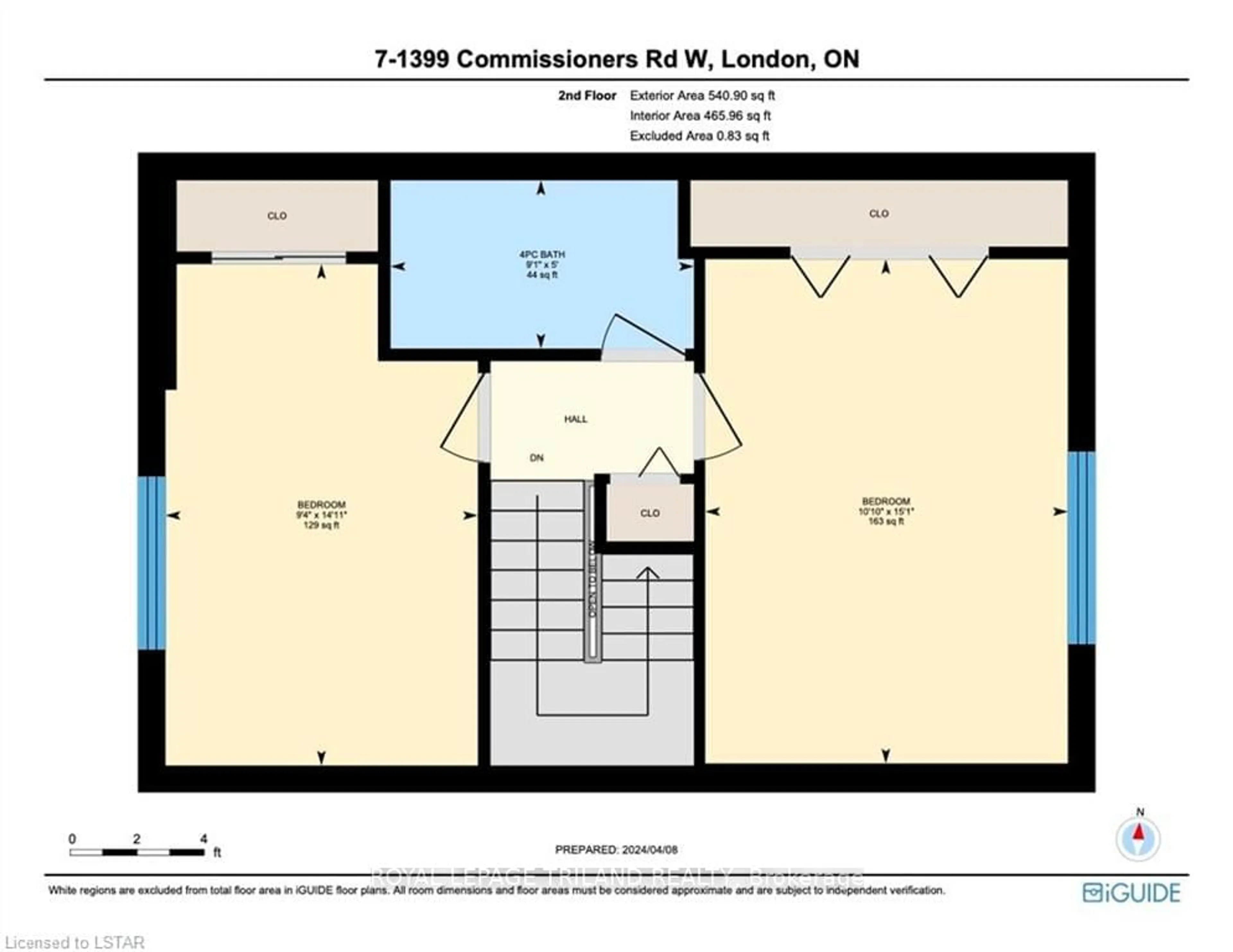 Floor plan for 1399 Commissioners Rd #7, London Ontario N6K 4G9