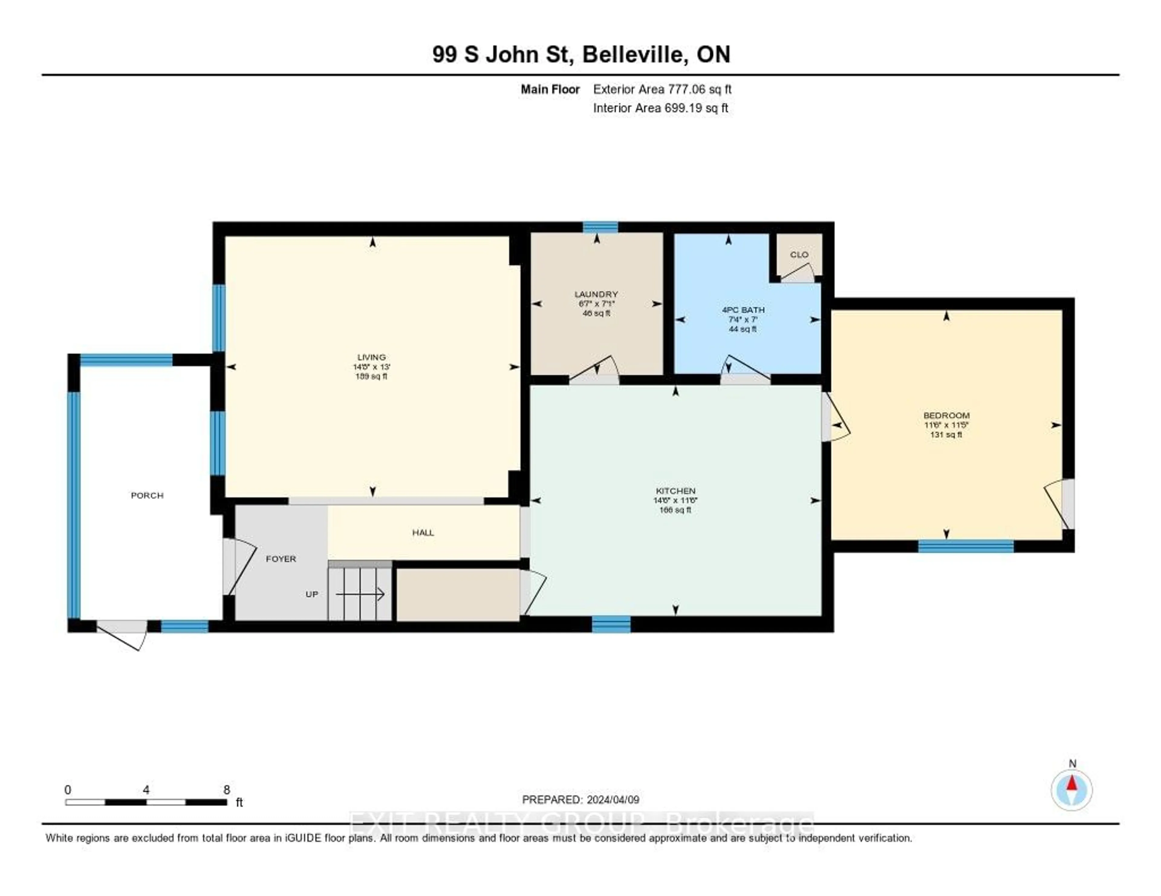 Floor plan for 99 South John St, Belleville Ontario K8N 3E5