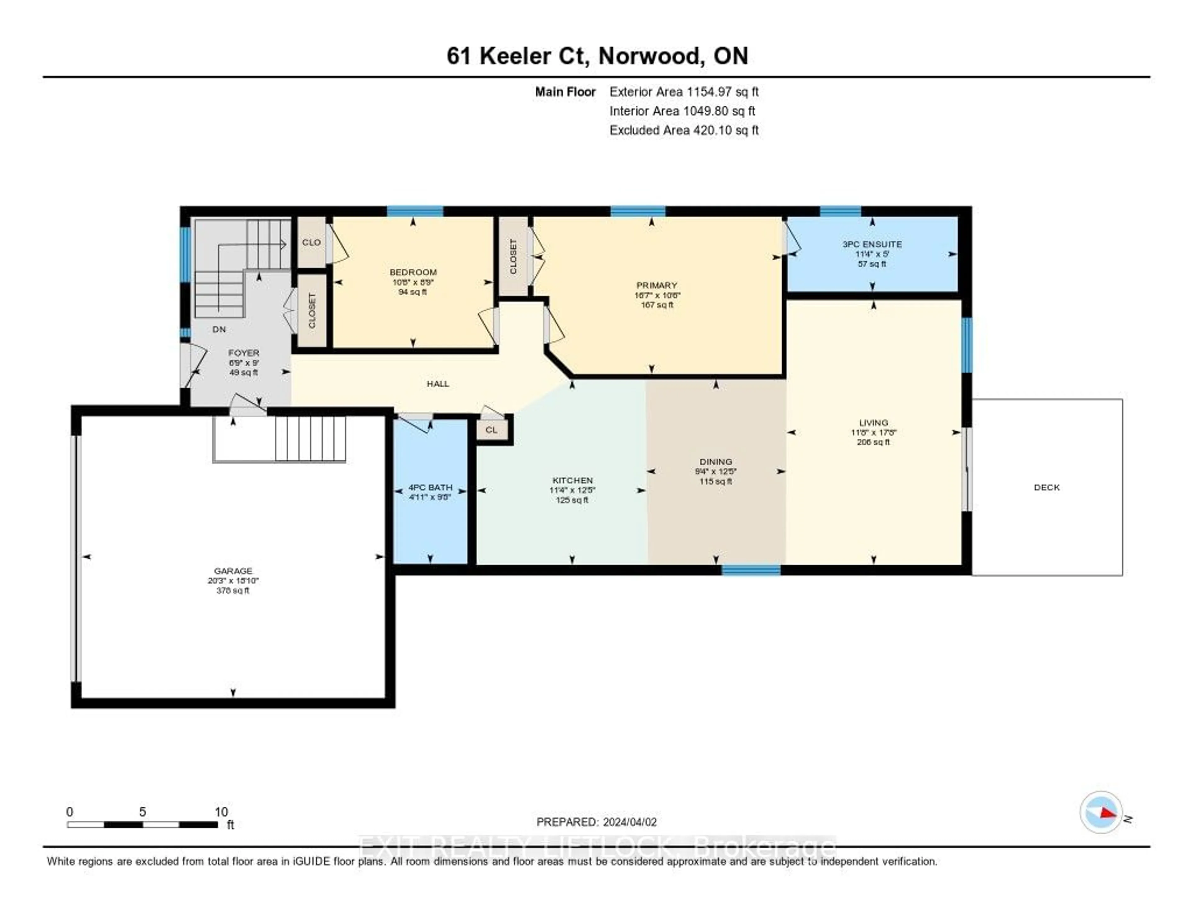Floor plan for 61 Keeler Crt, Asphodel-Norwood Ontario K0L 2V0