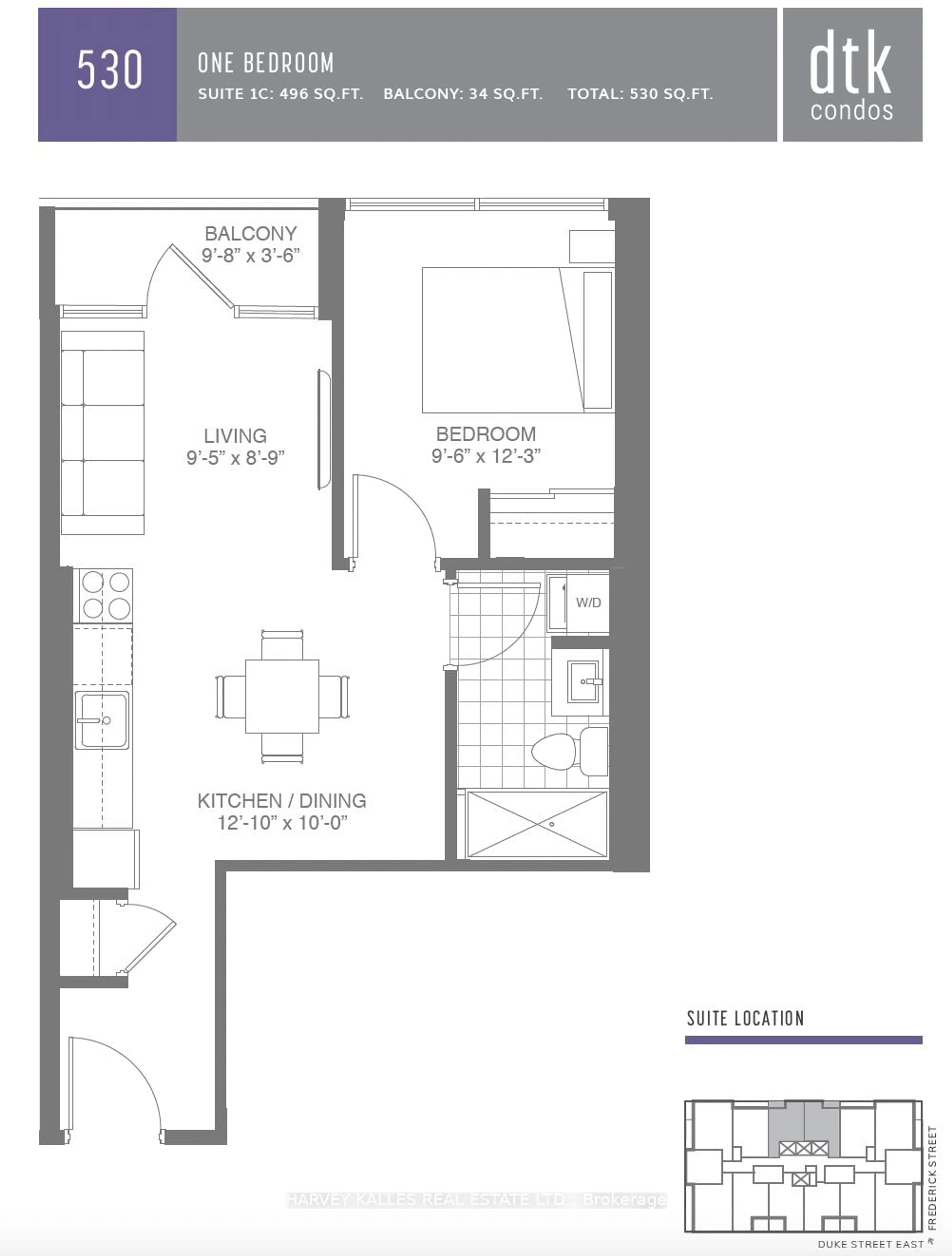 Floor plan for 60 Frederick St #1005, Kitchener Ontario N2H 0C7