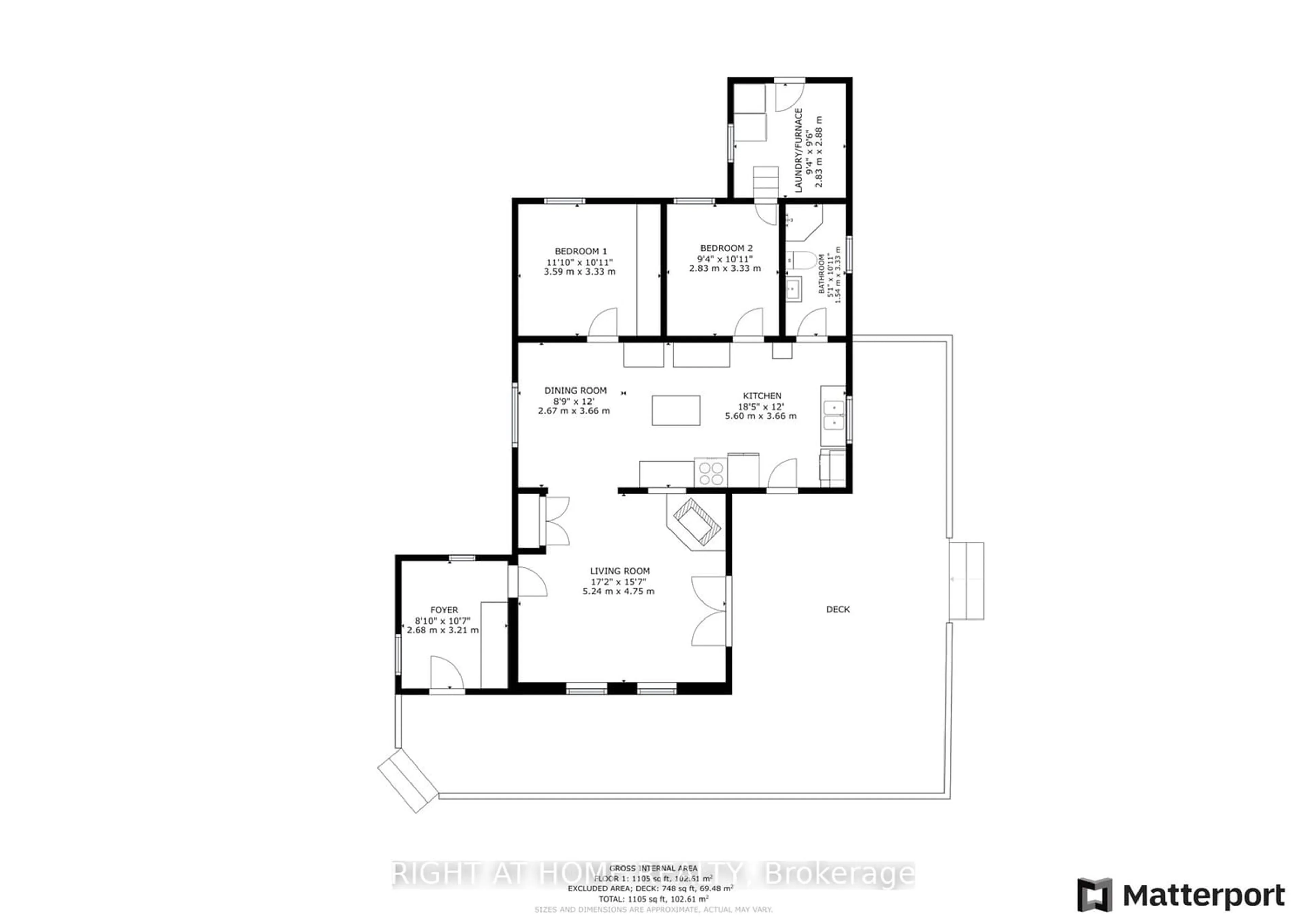 Floor plan for 1110 Milburn Rd, Minden Hills Ontario K0M 2K0