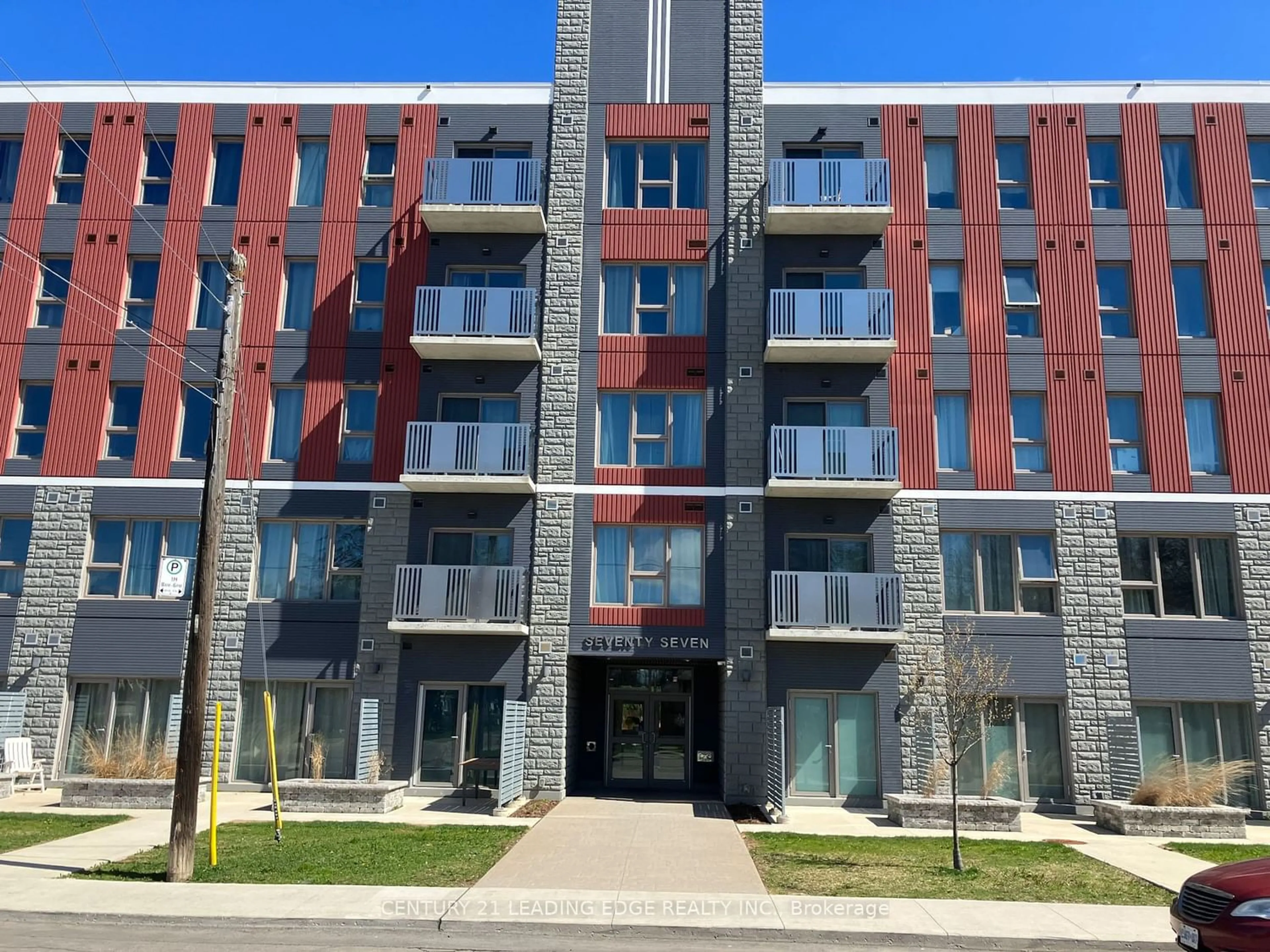 A pic from exterior of the house or condo for 77 LELAND St #422, Hamilton Ontario L8S 3A1