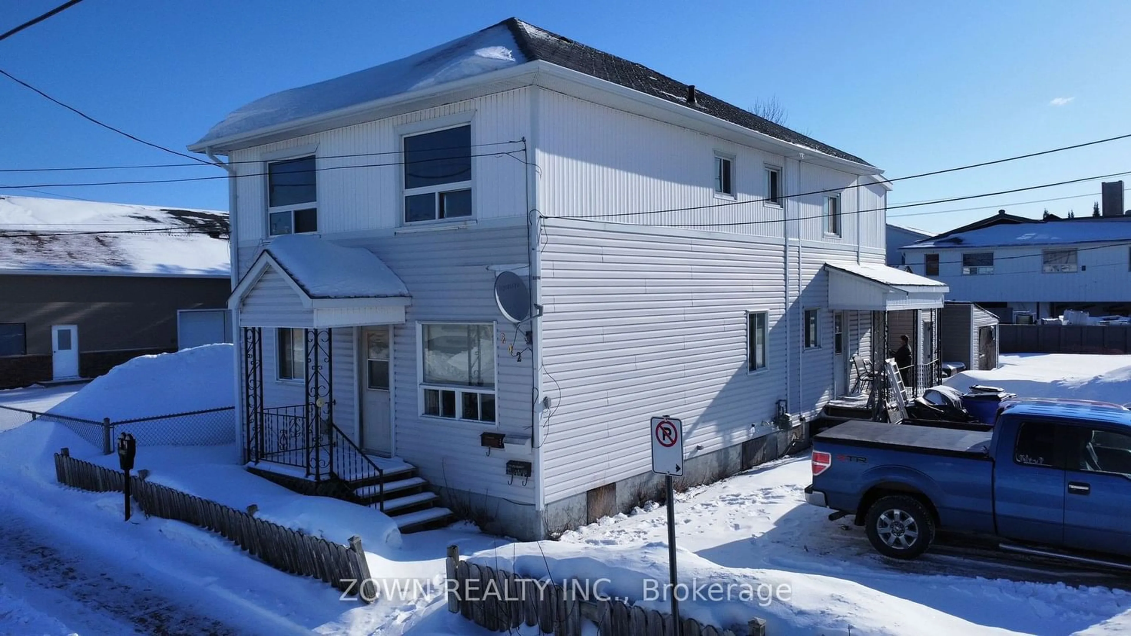 A pic from exterior of the house or condo for 242-244 248 Cedar St, Timmins Ontario P4N 2H1