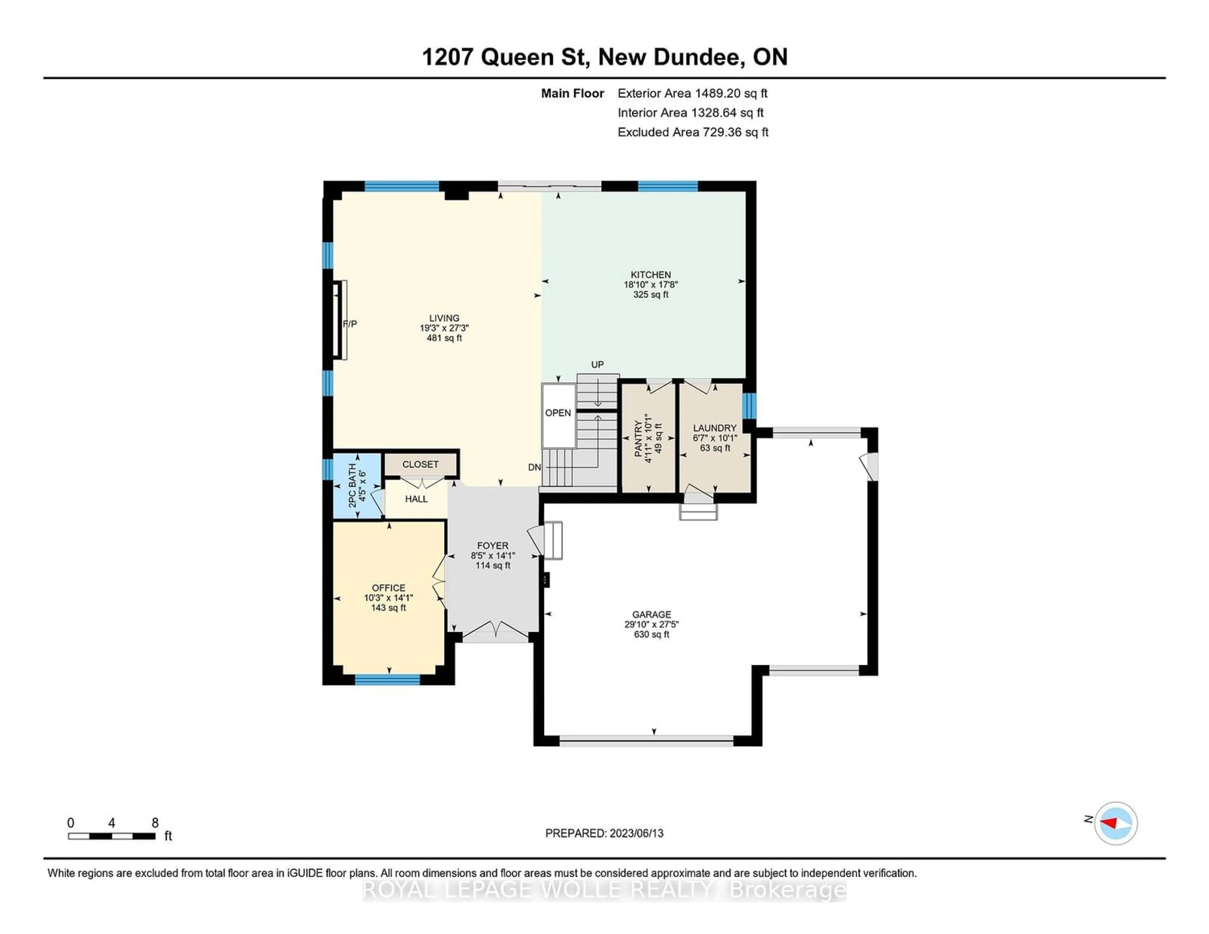 Floor plan for 1207 Queen St St, Wilmot Ontario N3A 2N3