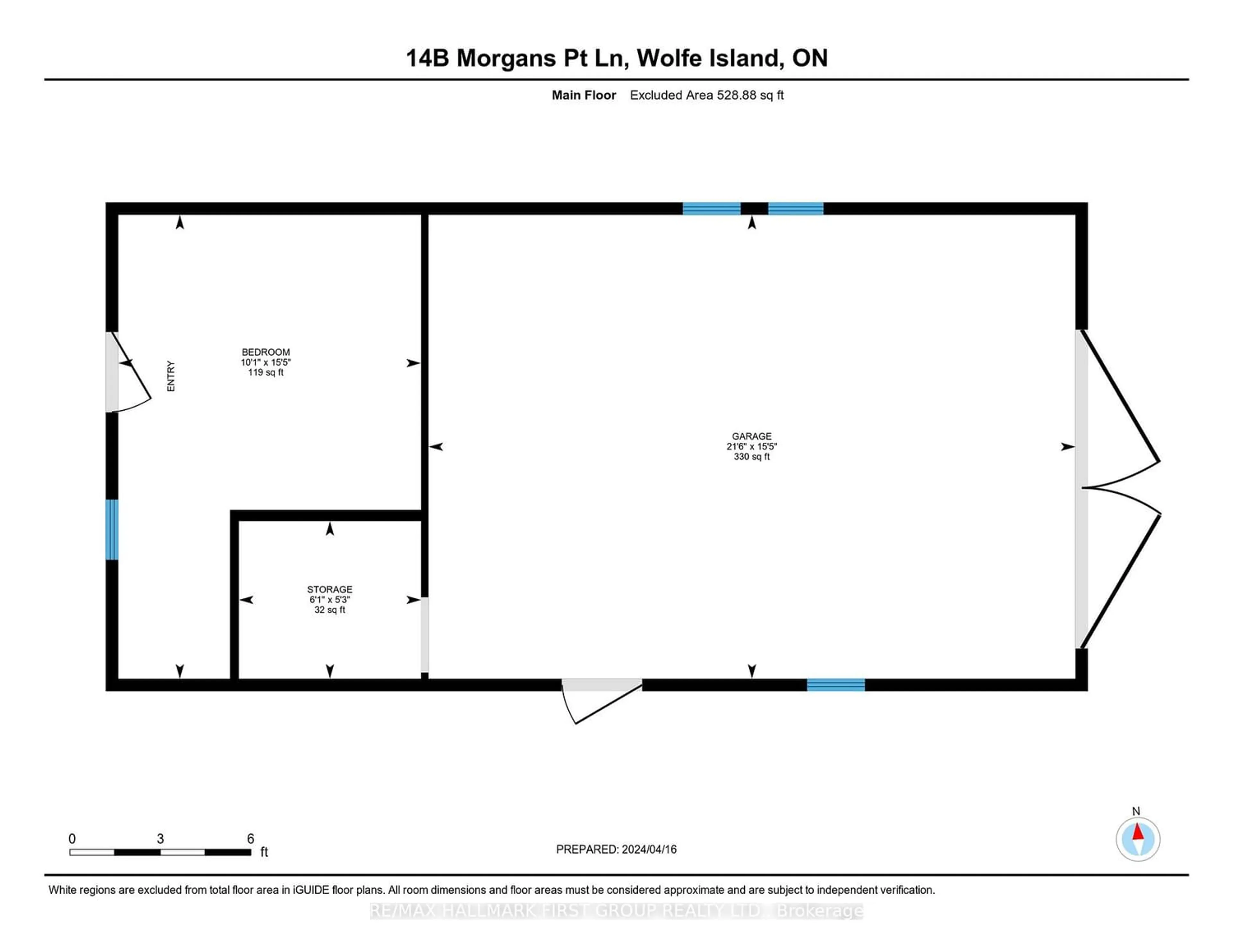 Floor plan for 14B Morgan's Point Lane, Frontenac Islands Ontario K0H 2Y0