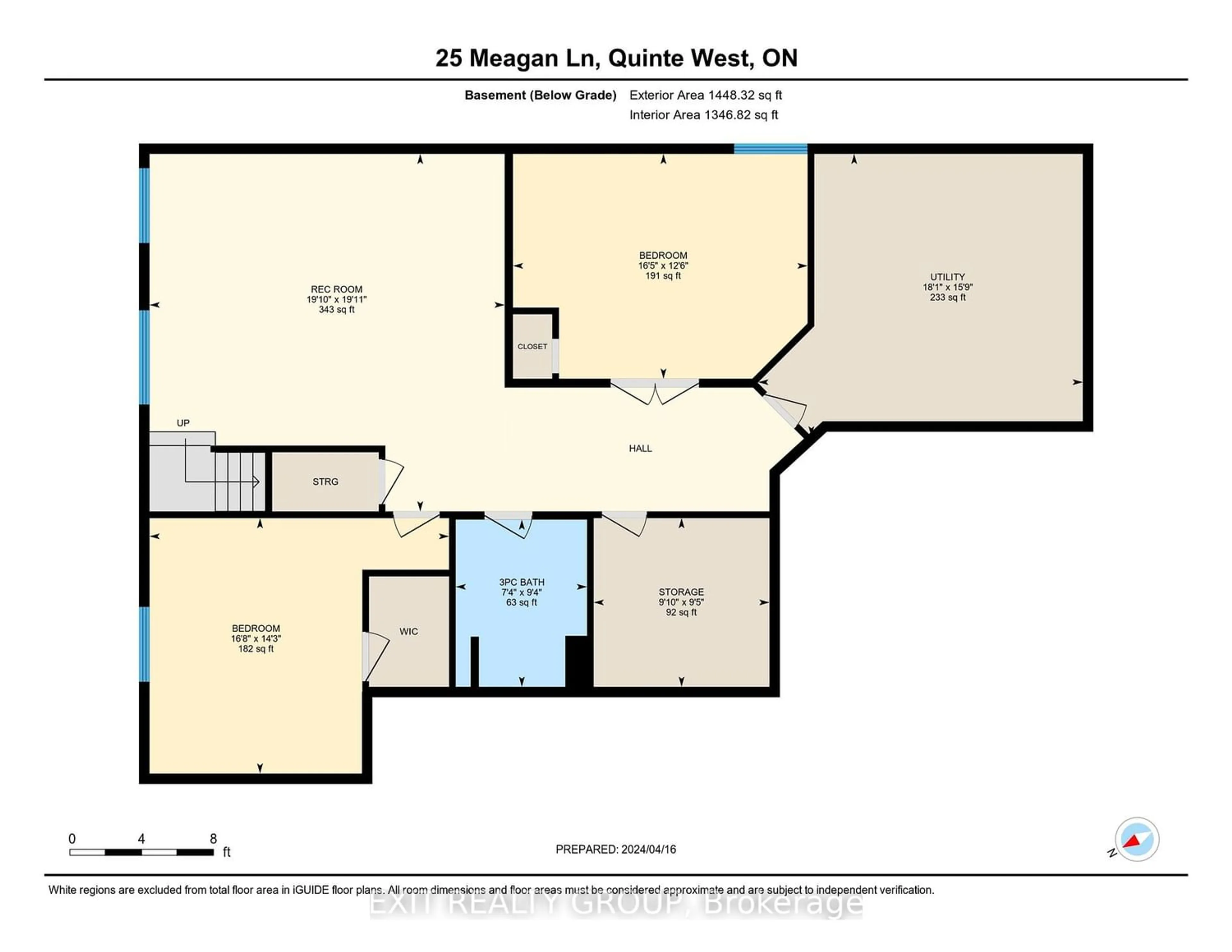 Floor plan for 25 Meagan Lane, Quinte West Ontario K0K 2C0