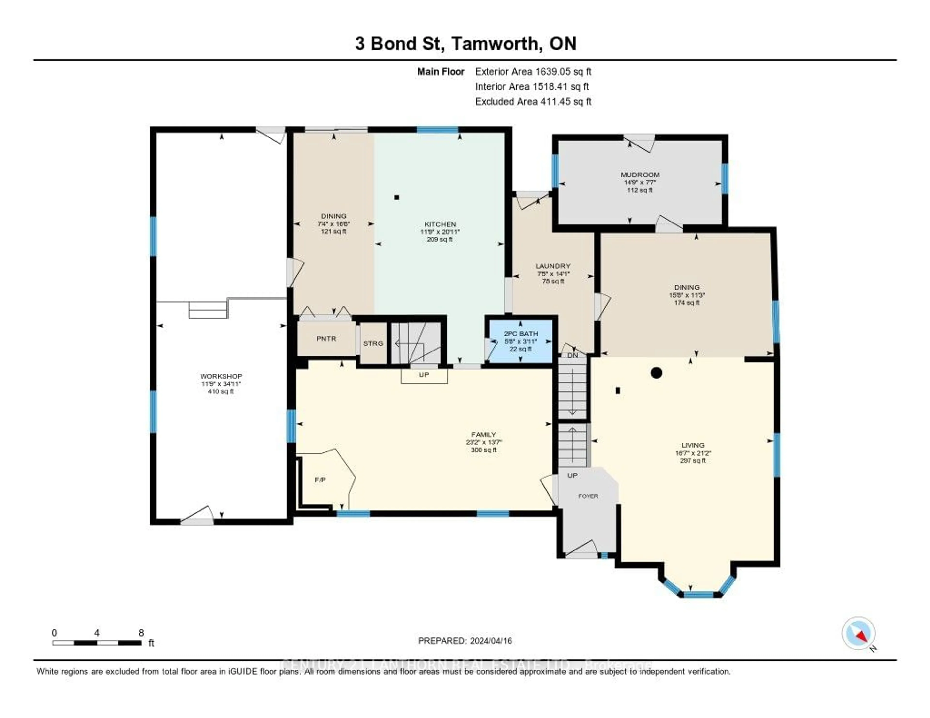 Floor plan for 3 Bond St, Stone Mills Ontario K0K 3G0