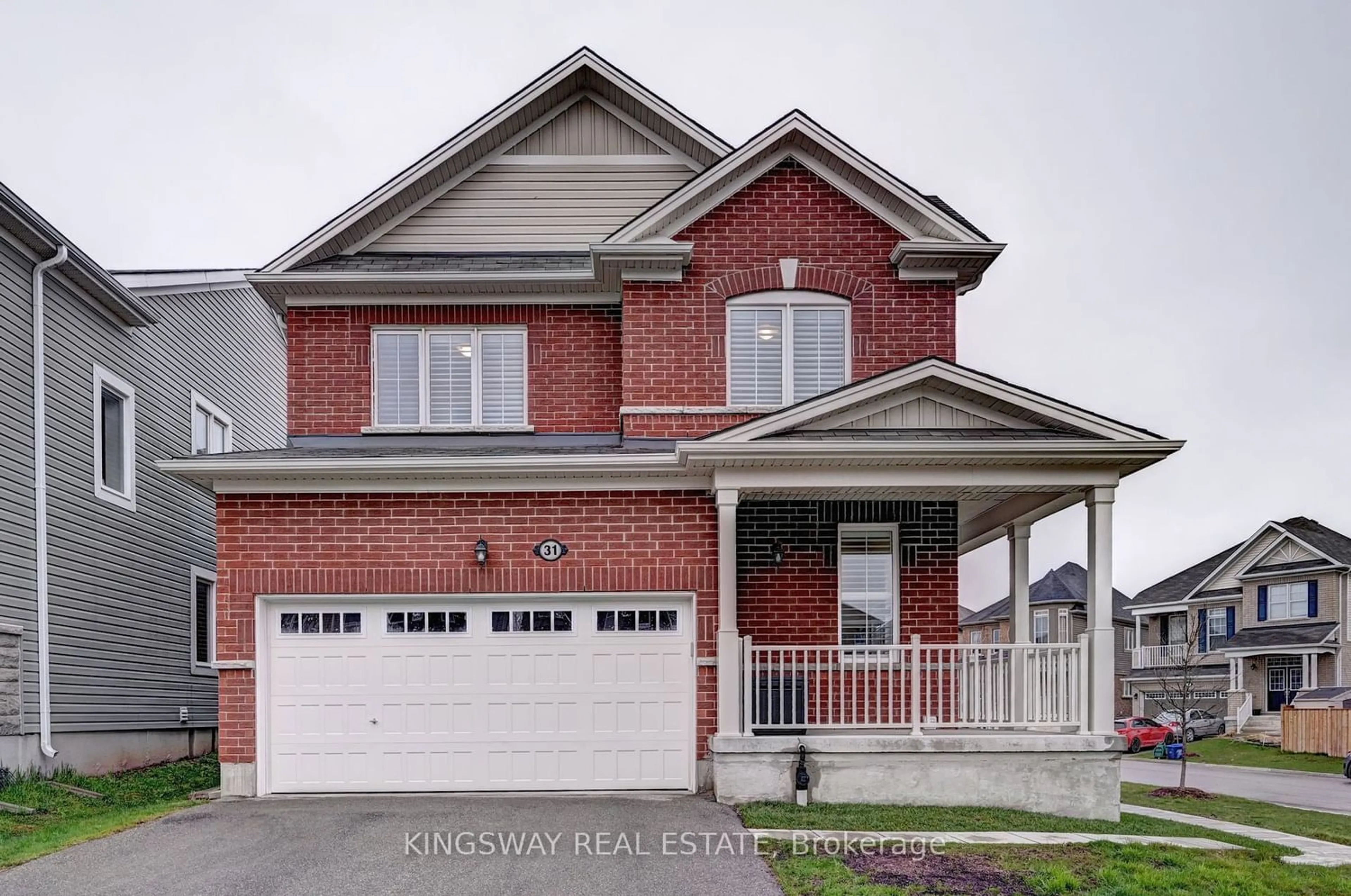 Home with brick exterior material for 31 Compass Tr, Cambridge Ontario N3E 0B7