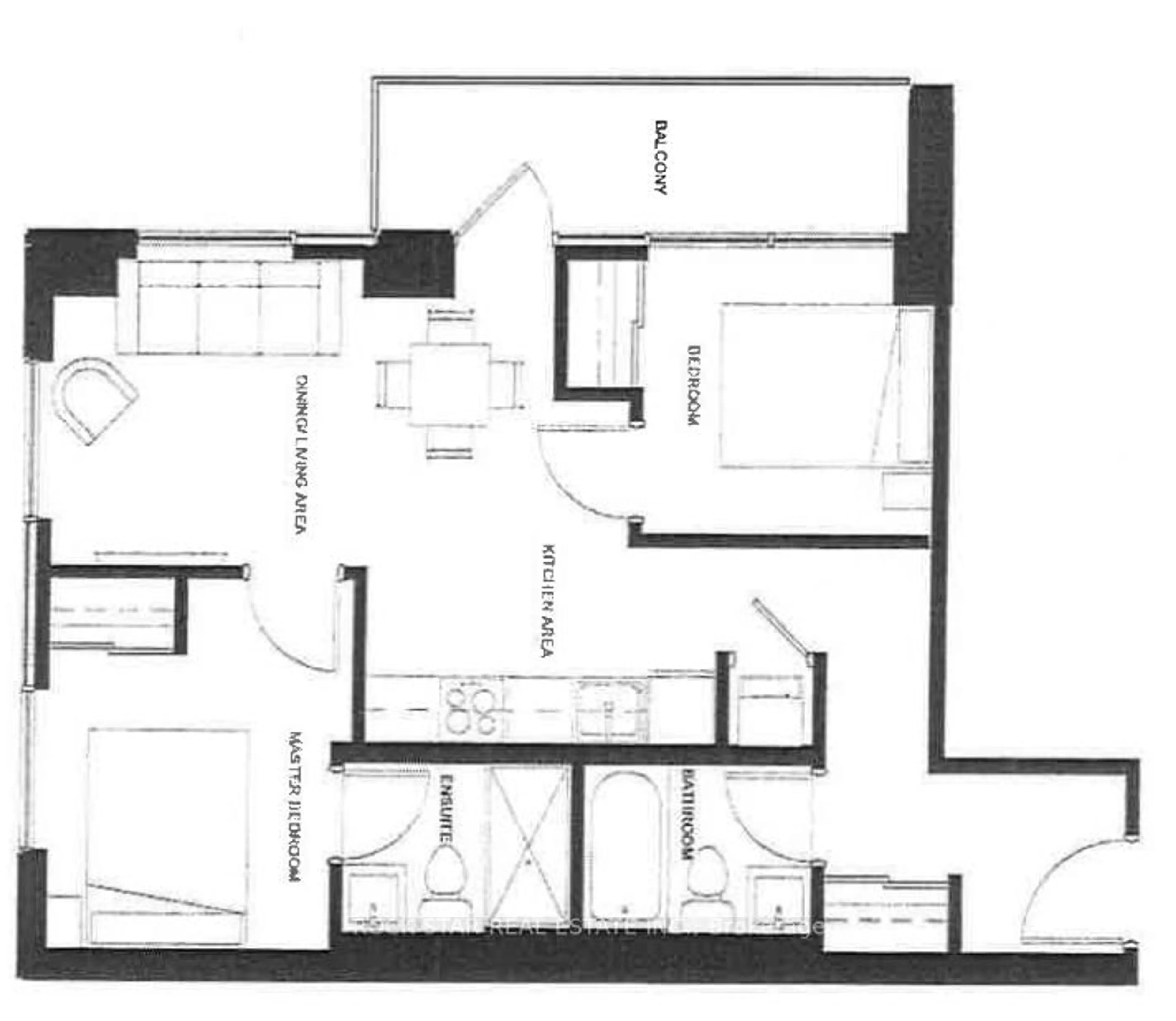 Floor plan for 60 Frederick St #2202, Kitchener Ontario N2H 0C7