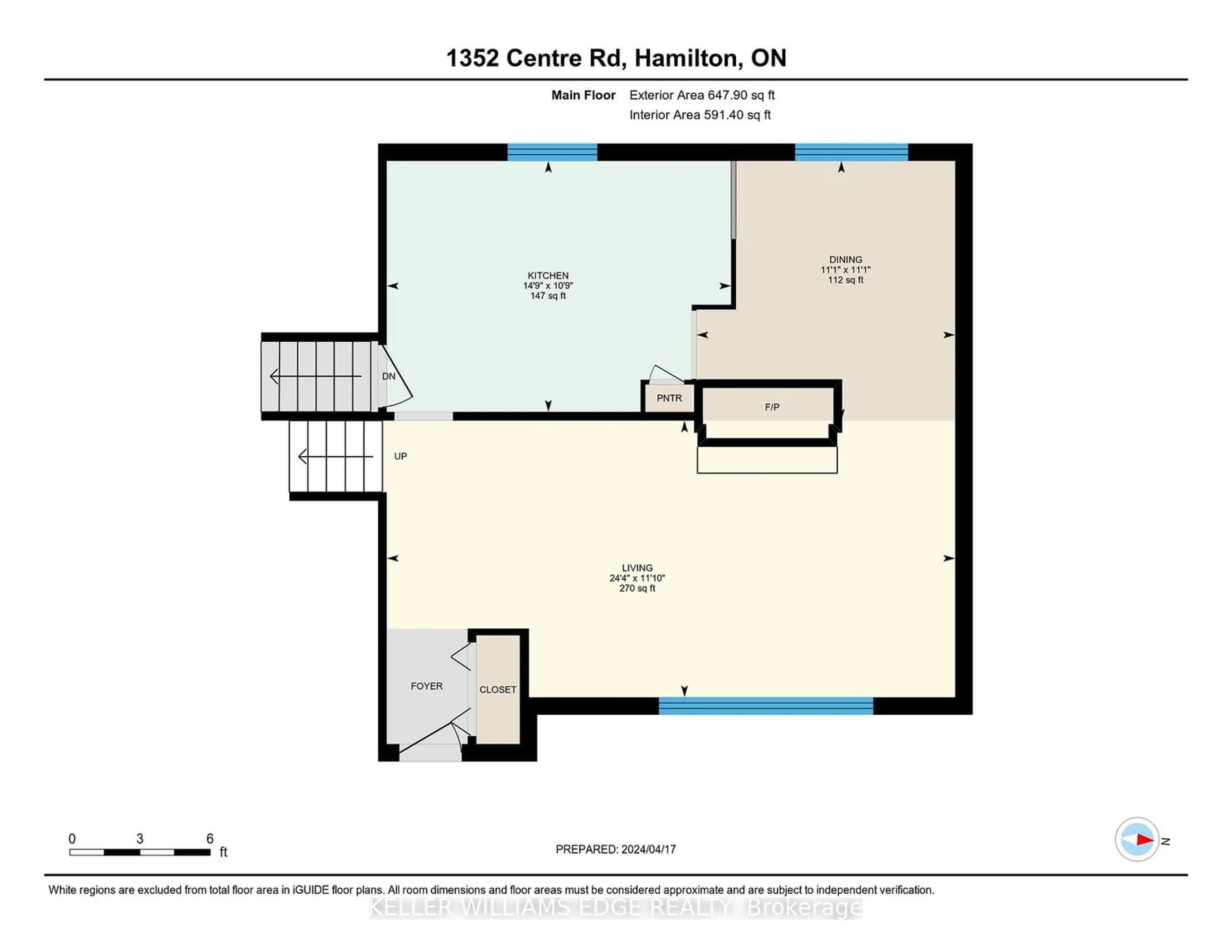 Floor plan for 1352 Centre Rd, Hamilton Ontario L0R 1H1