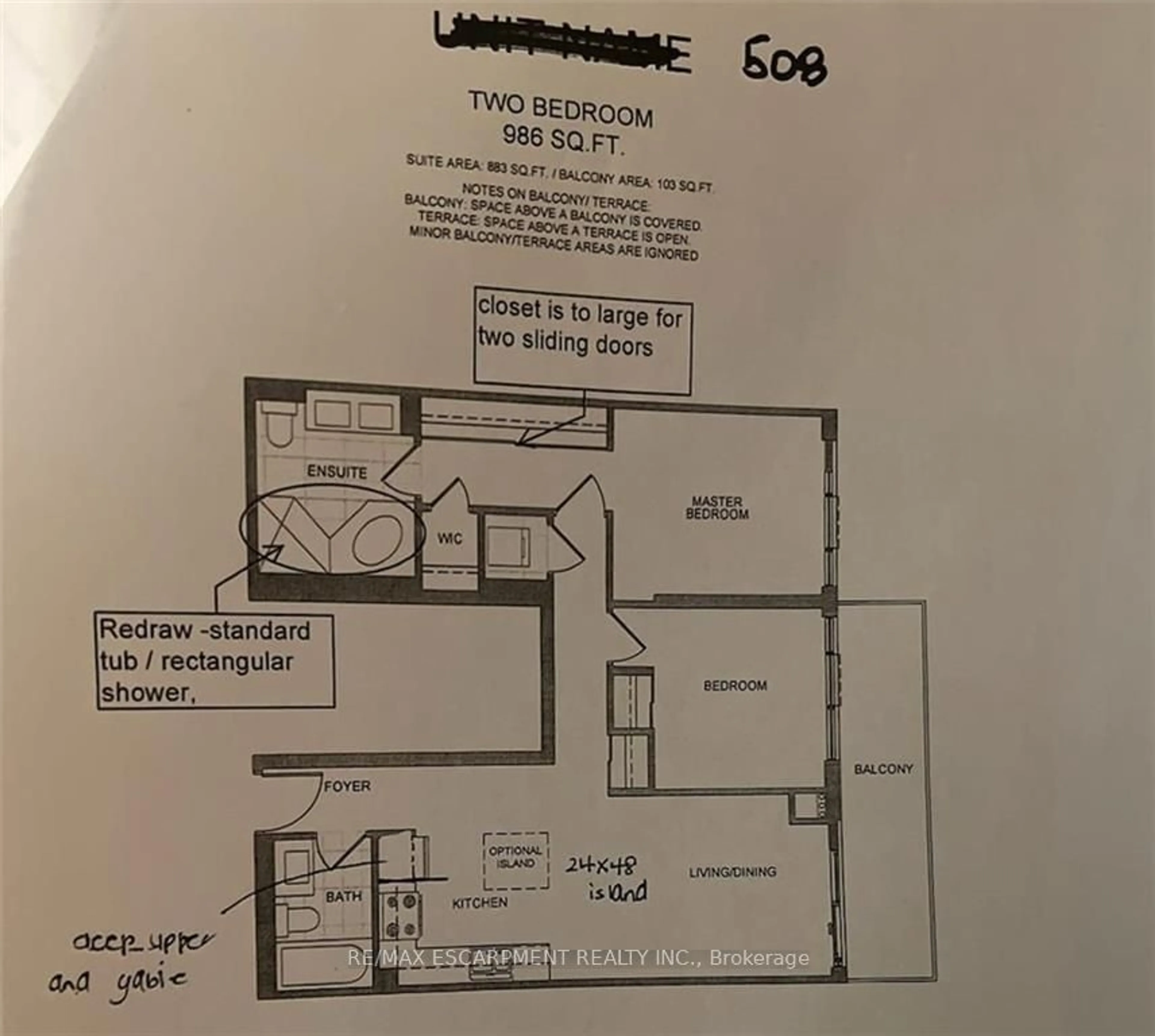 Floor plan for 550 North Service Rd #508, Grimsby Ontario L3M 4E8