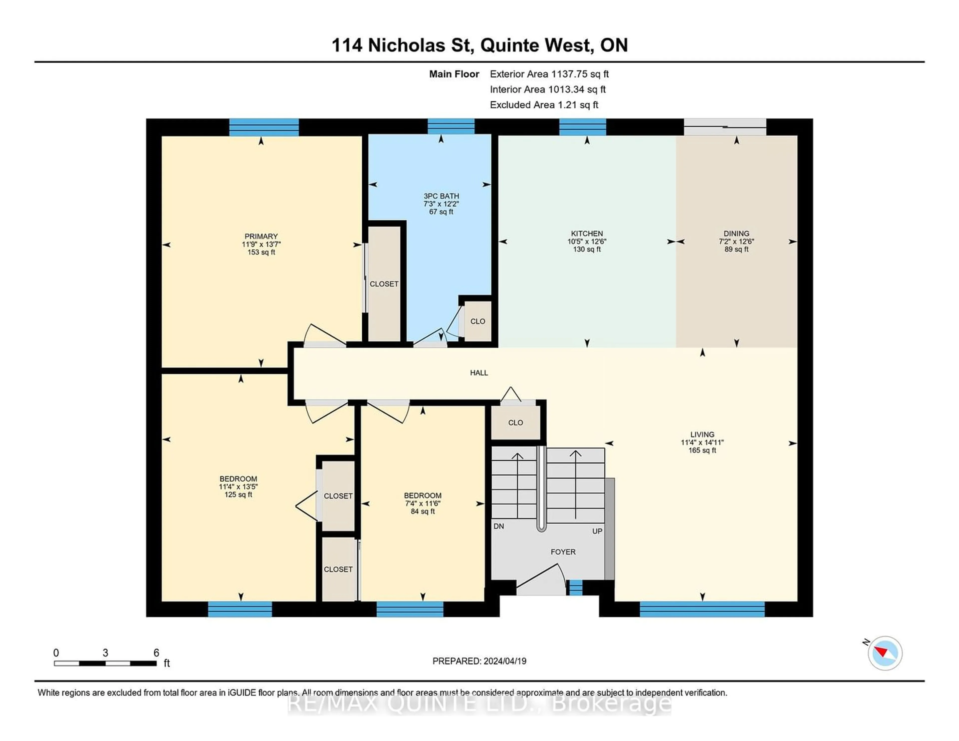 Floor plan for 114 Nicholas St, Quinte West Ontario K8V 6B2