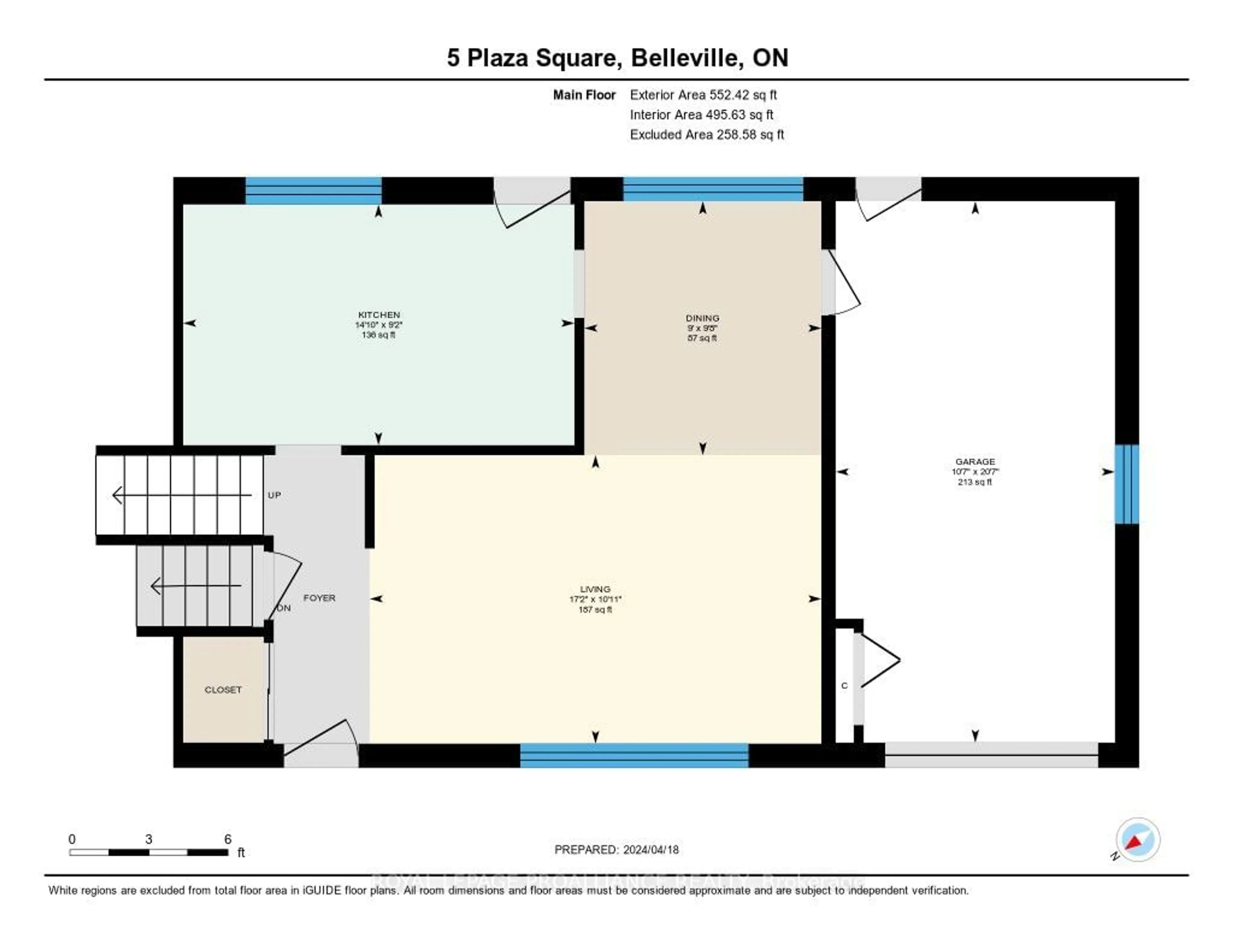 Floor plan for 5 Plaza Sq, Belleville Ontario K8N 4J2