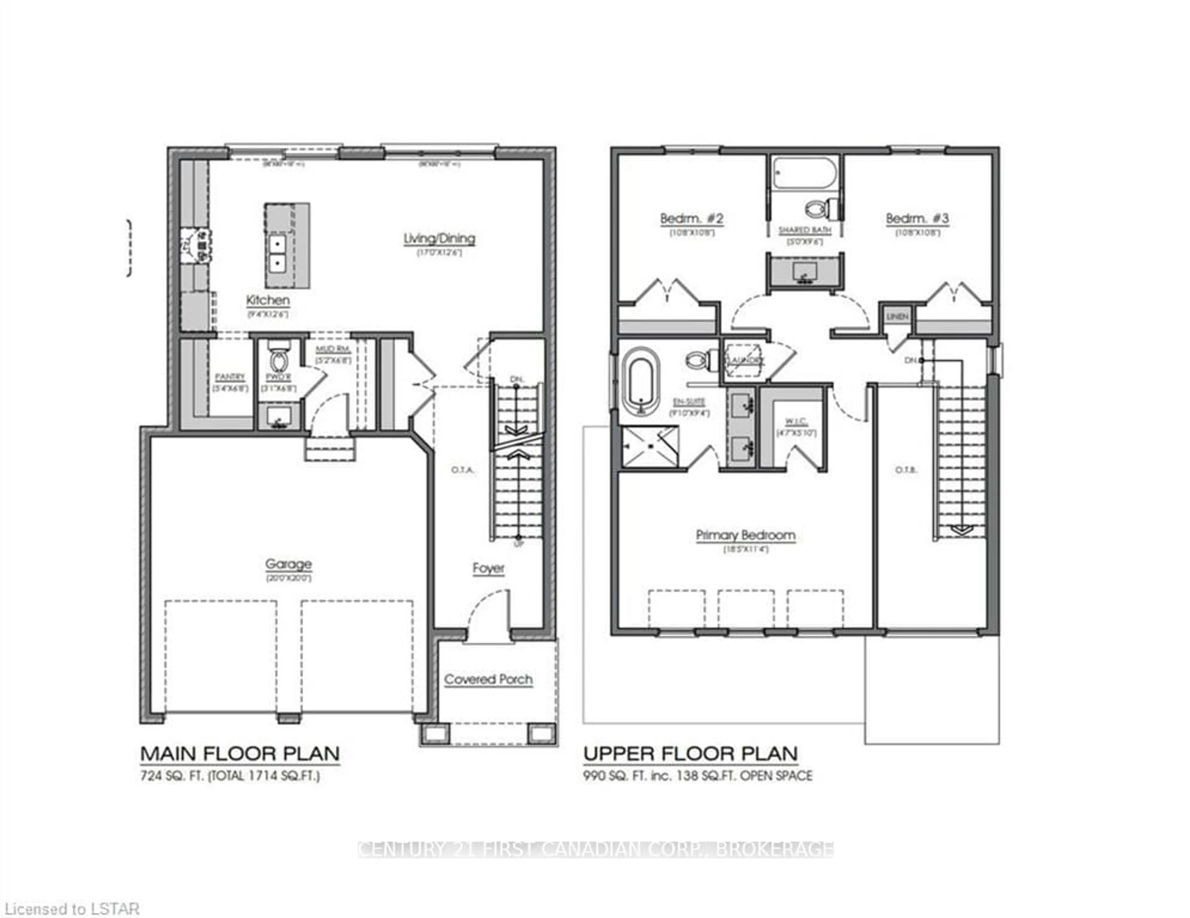 Floor plan for Lot 22 Foxborough Pl, Thames Centre Ontario N0M 2P0