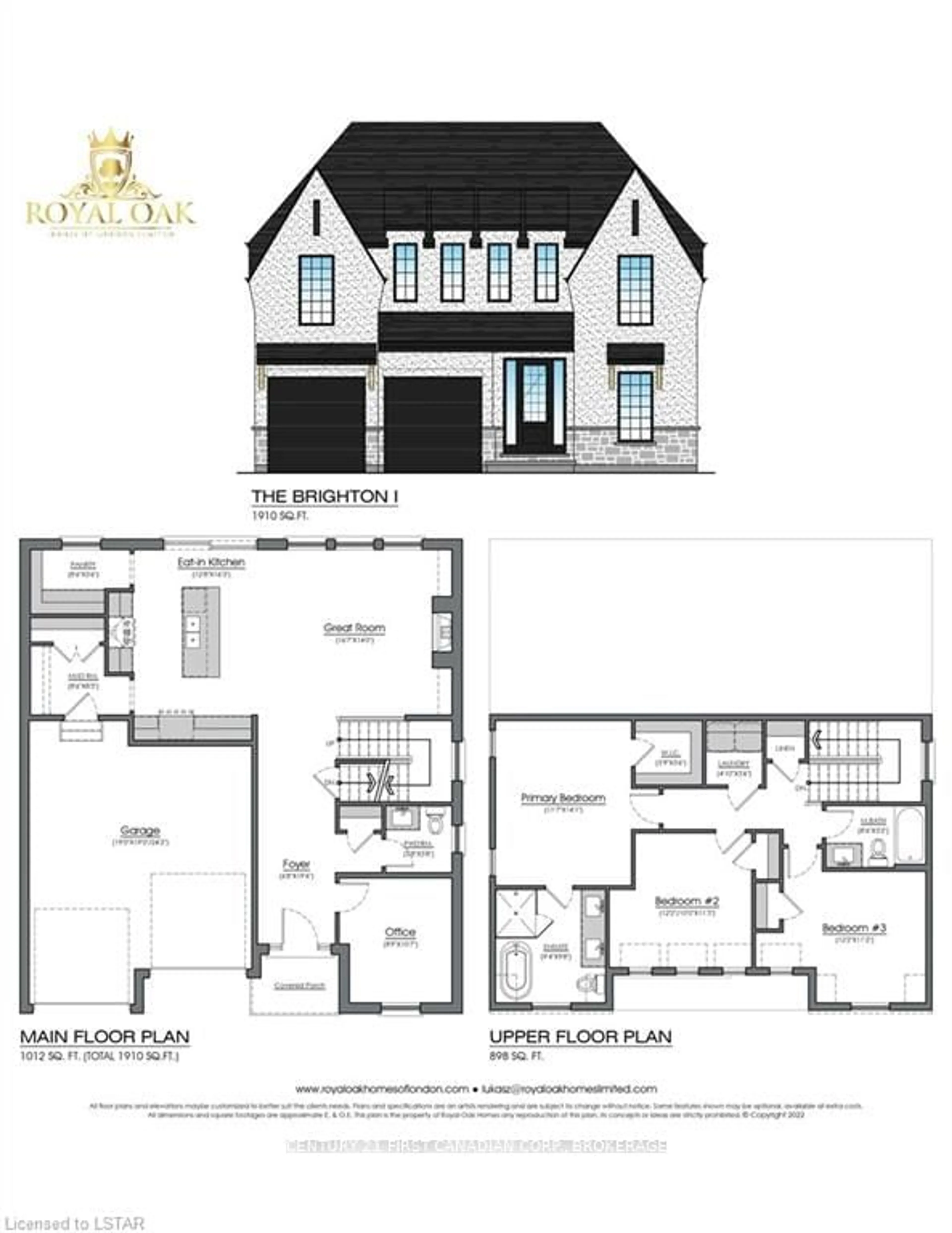 Floor plan for LOT 23 FOXBOROUGH Pl, Thames Centre Ontario N0M 2P0