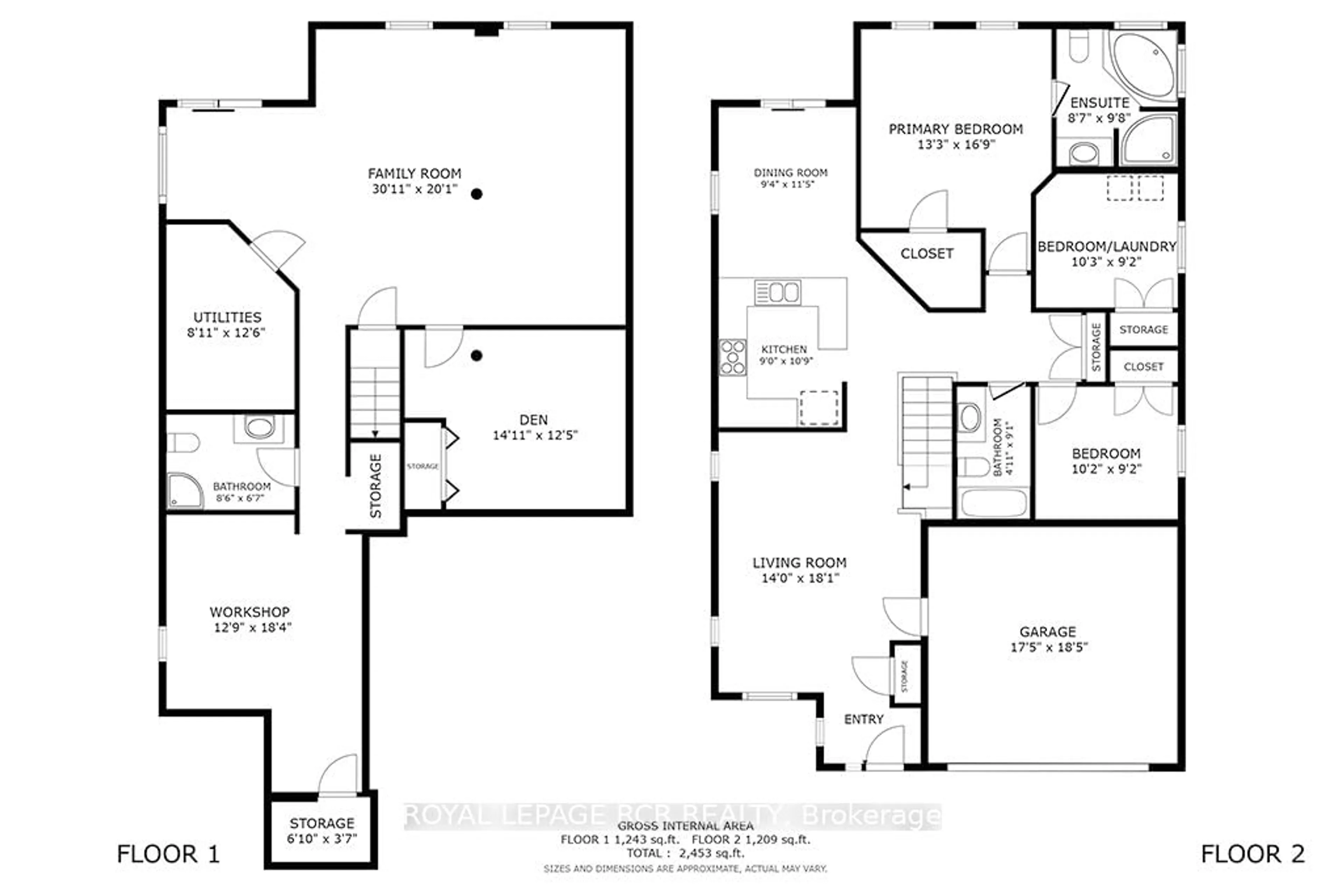 Floor plan for 268 Berry St, Shelburne Ontario L9V 3C9
