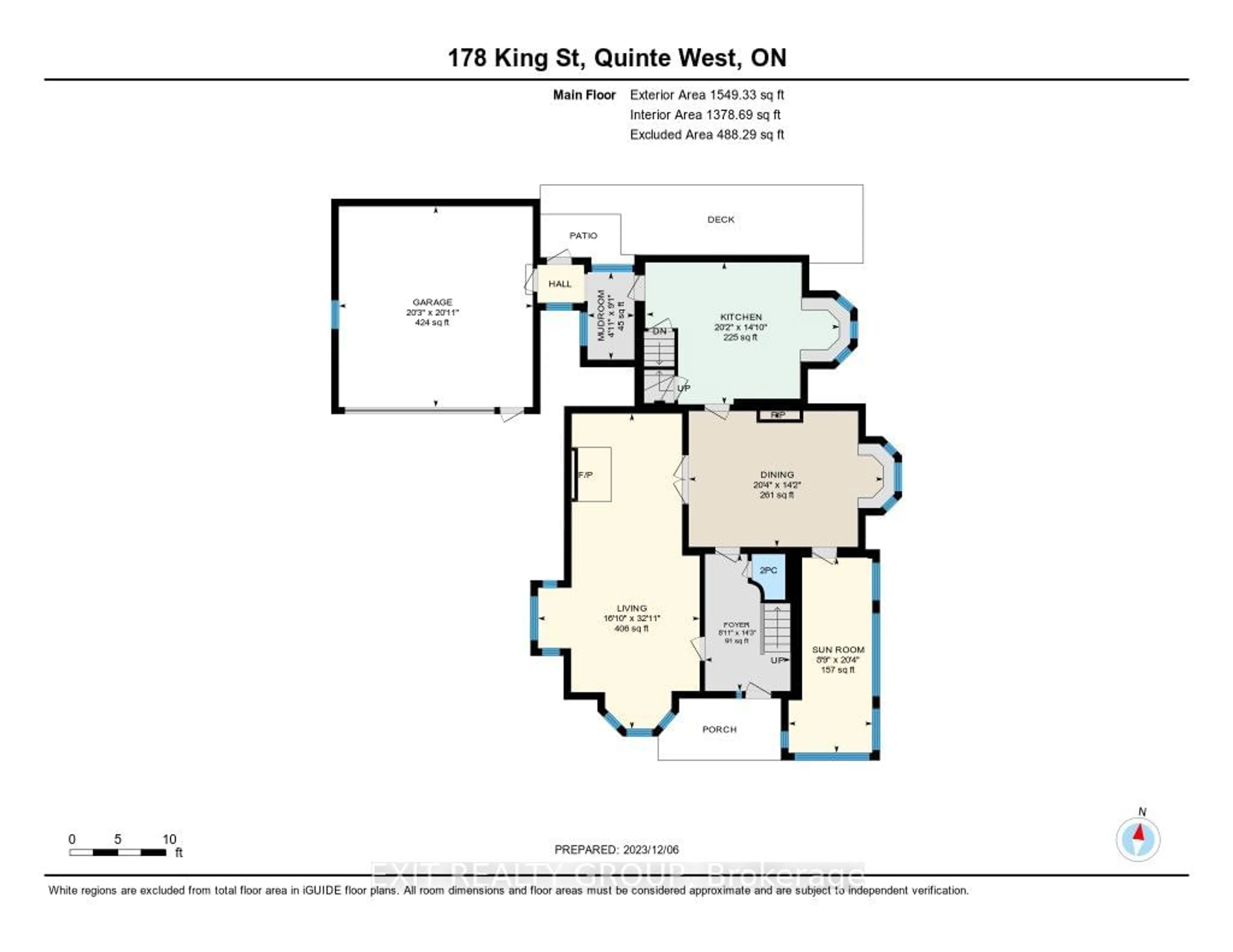 Floor plan for 178 King St, Quinte West Ontario K8V 3W8