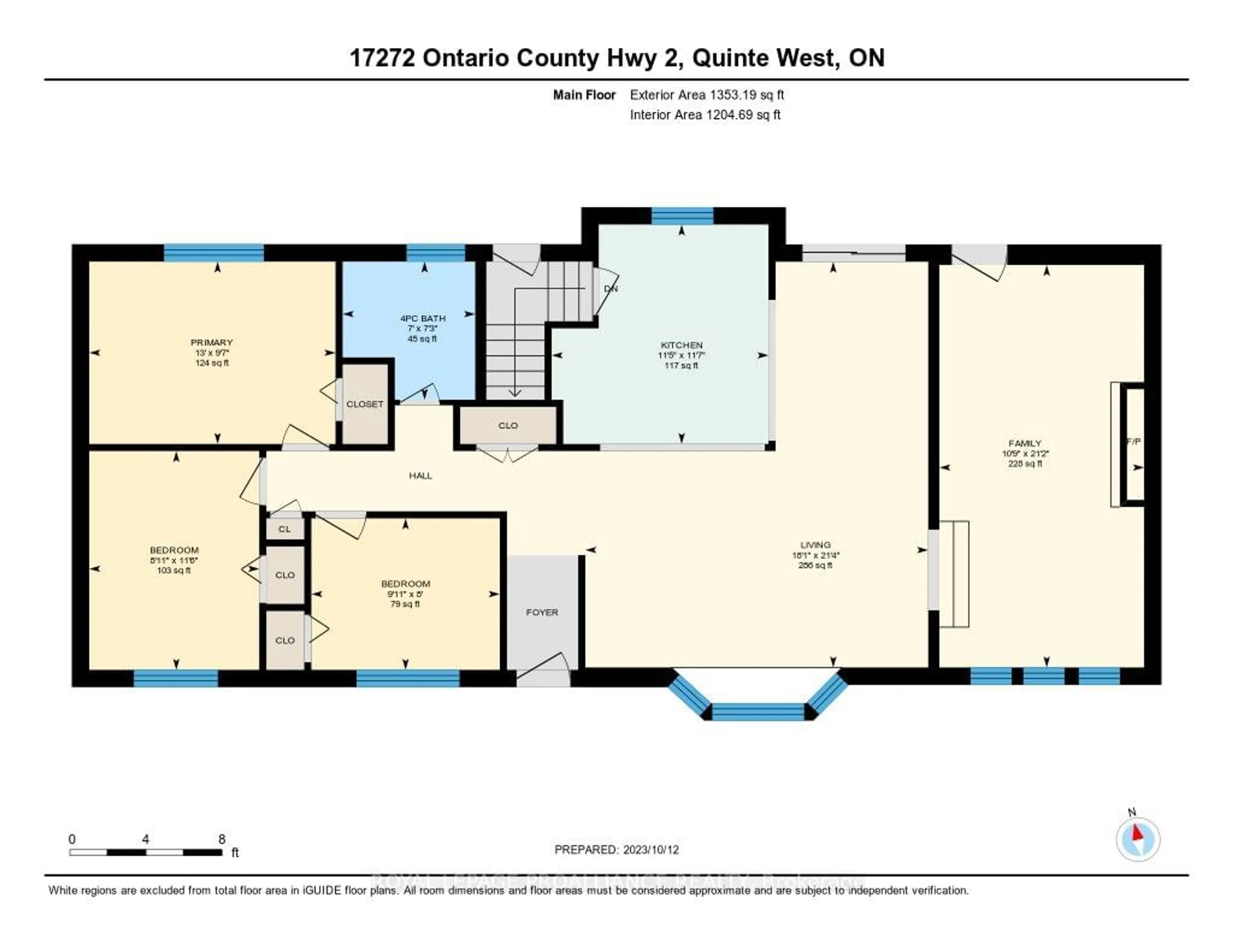 Floor plan for 17272 Highway 2, Quinte West Ontario K8V 5P7